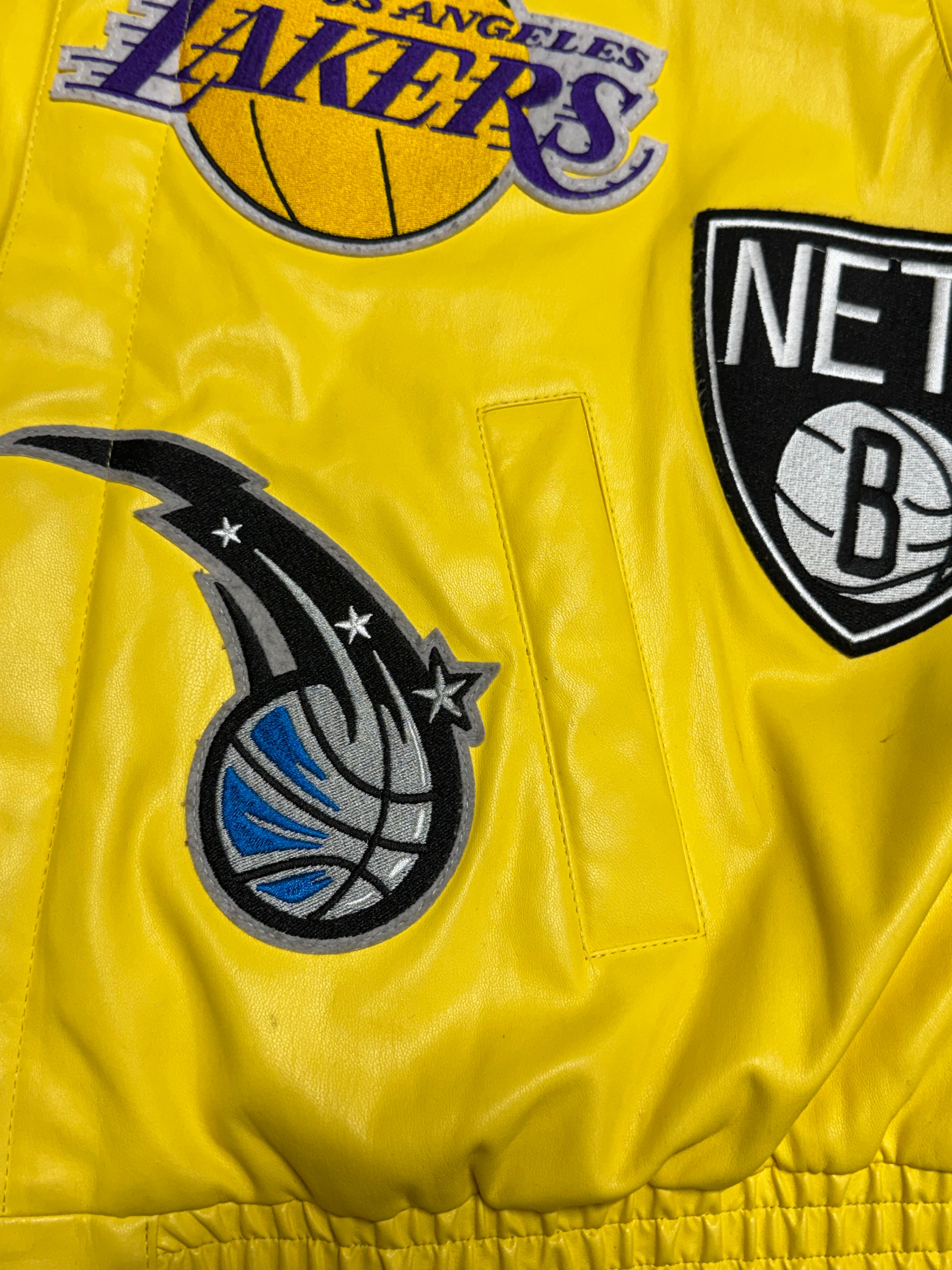 PRE - OWNED Jeff Hamilton NBA Teams Collage Jacket