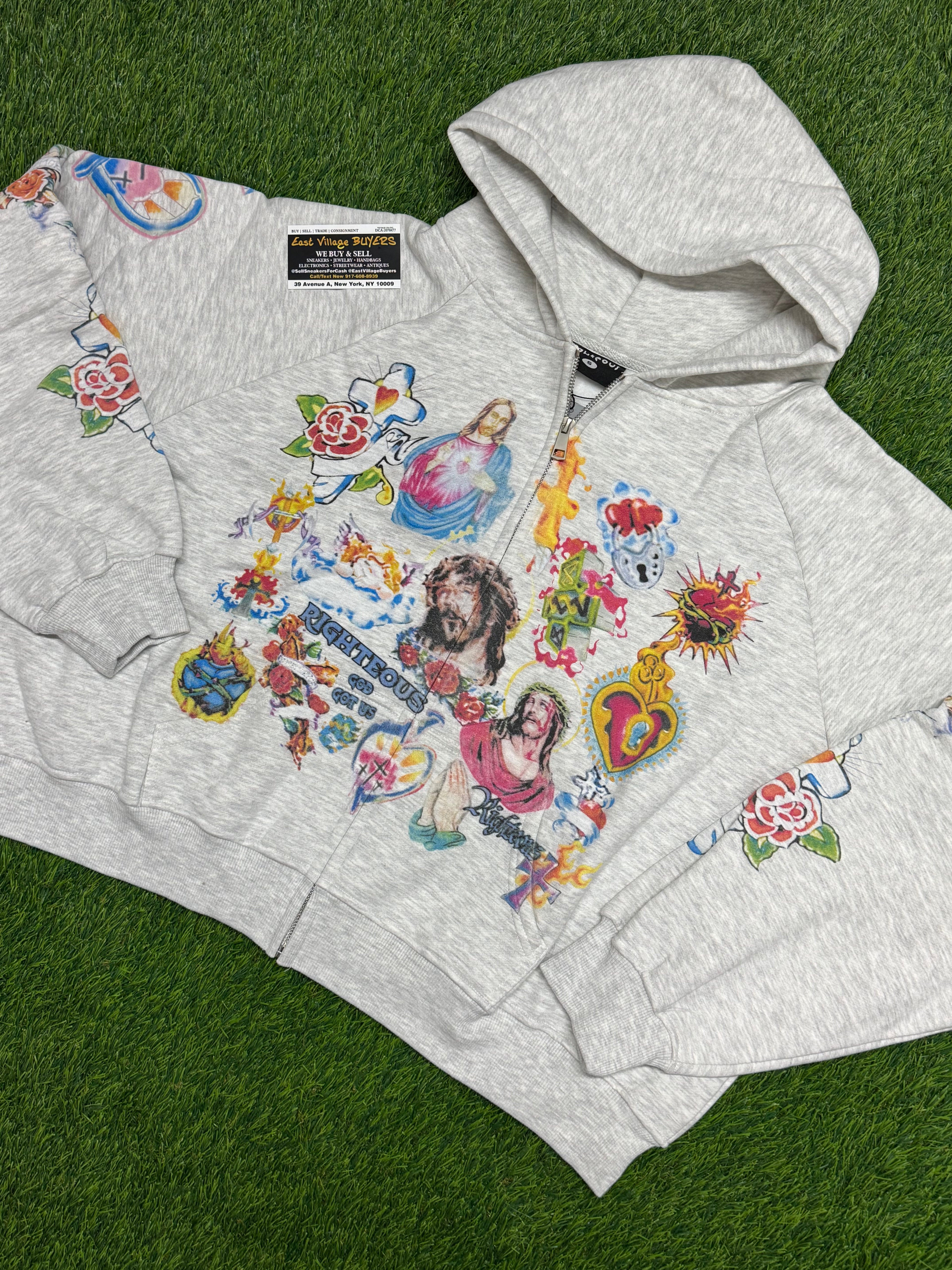 "We Are Righteous" Risen King Zip-Up Hoodie