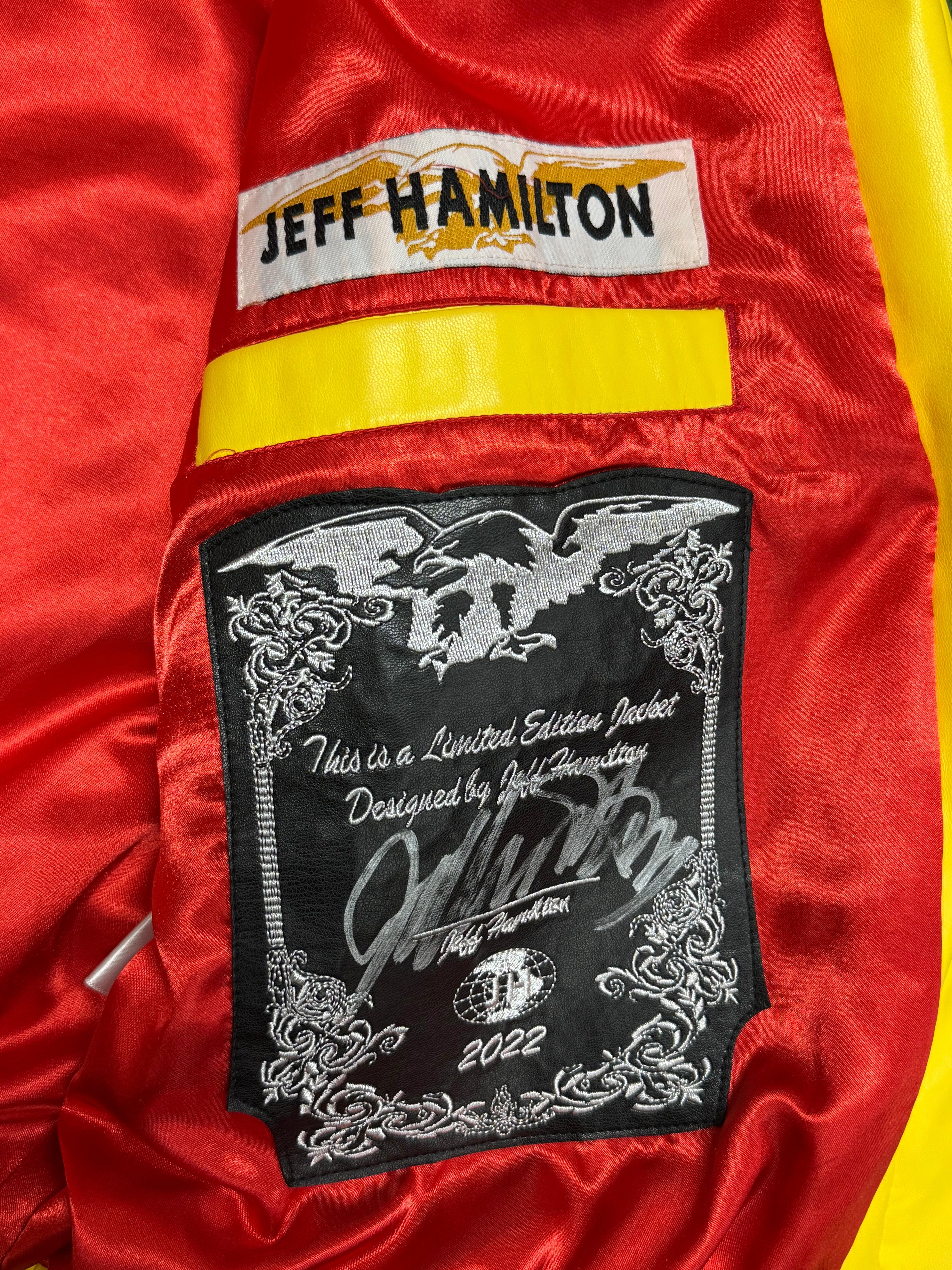 PRE - OWNED Jeff Hamilton NBA Teams Collage Jacket