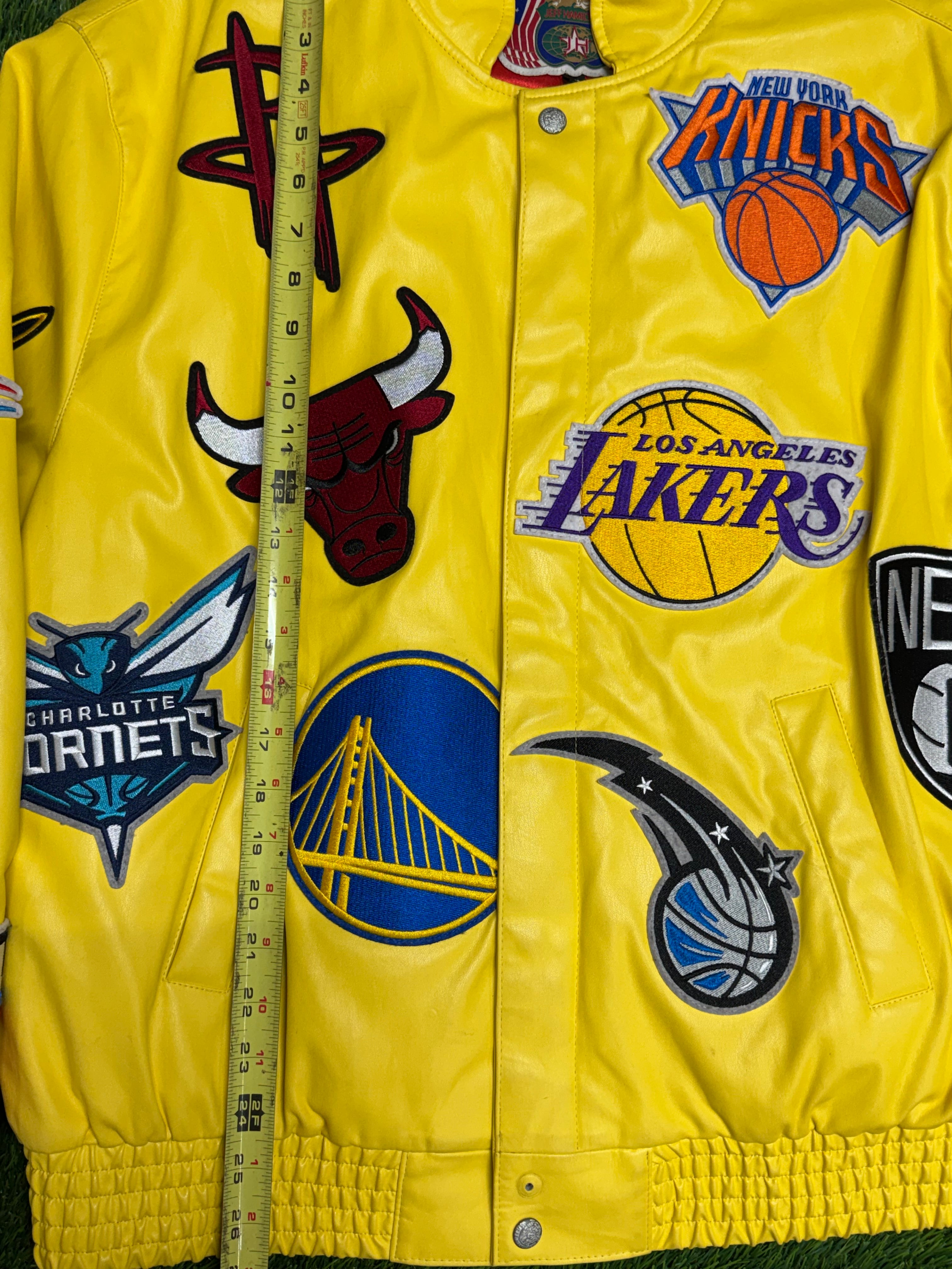 PRE - OWNED Jeff Hamilton NBA Teams Collage Jacket