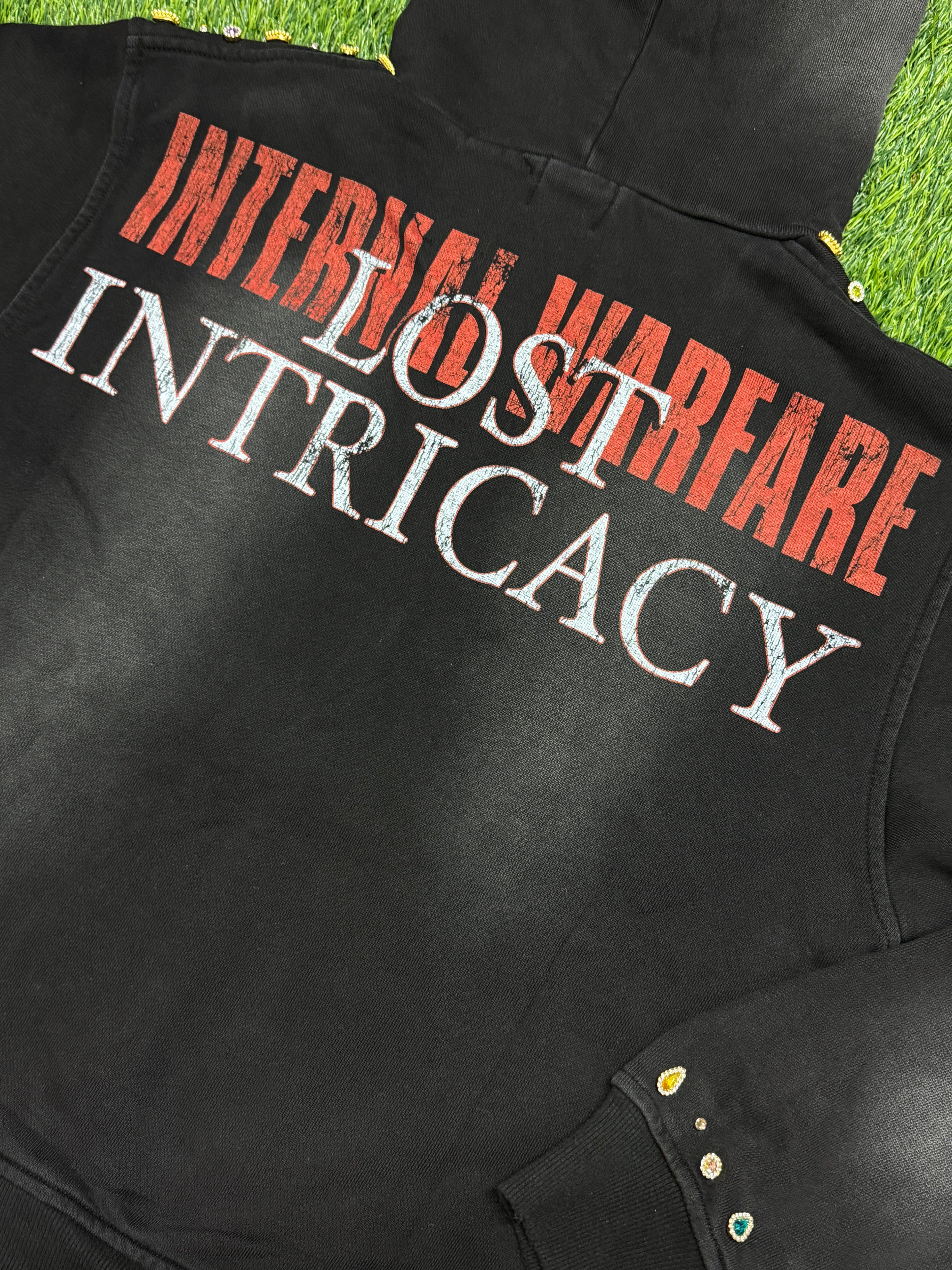 “Lost Intricacy” Front Page Zip-Up Hoodie