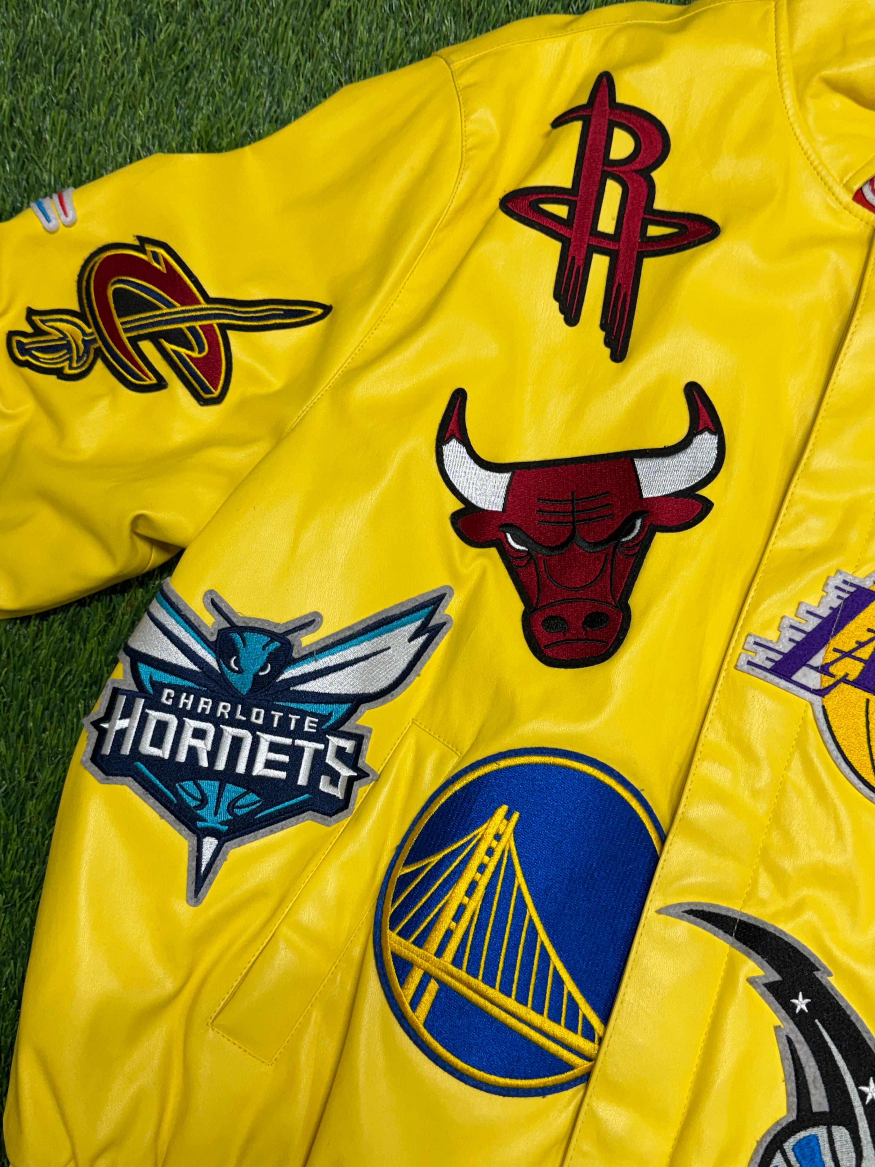 PRE - OWNED Jeff Hamilton NBA Teams Collage Jacket