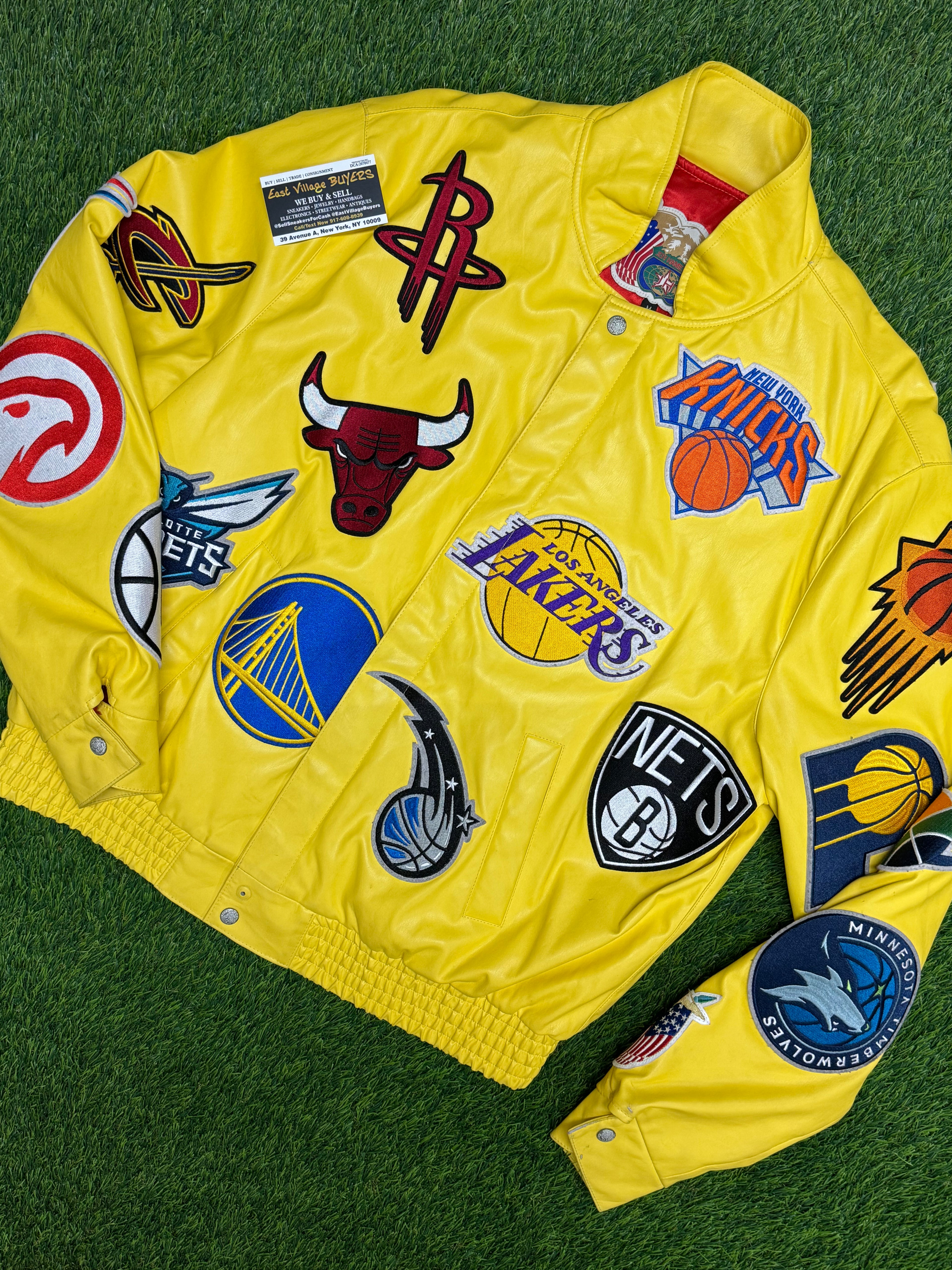 PRE - OWNED Jeff Hamilton NBA Teams Collage Jacket