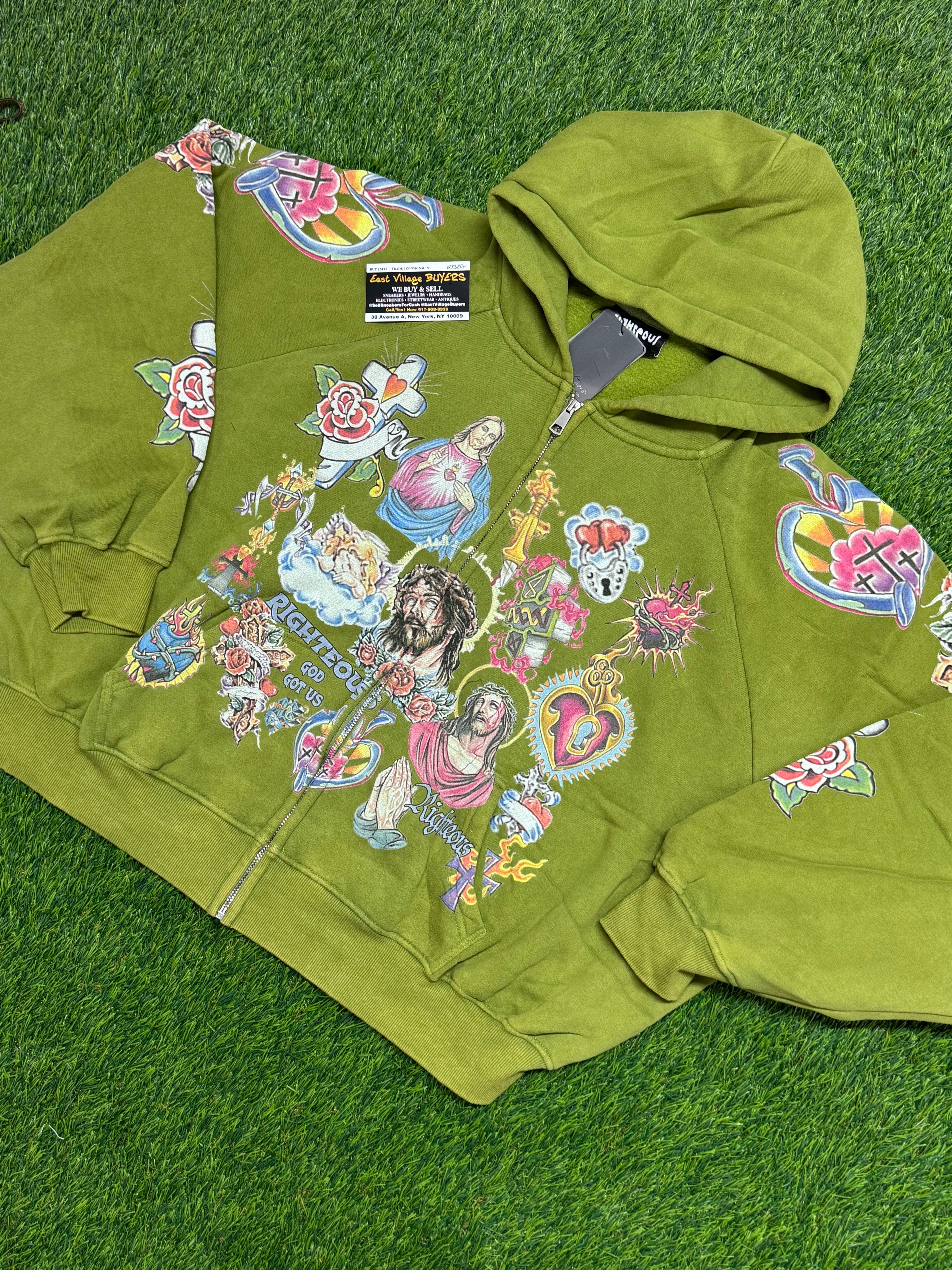 "We Are Righteous" Risen King Zip-Up Hoodie