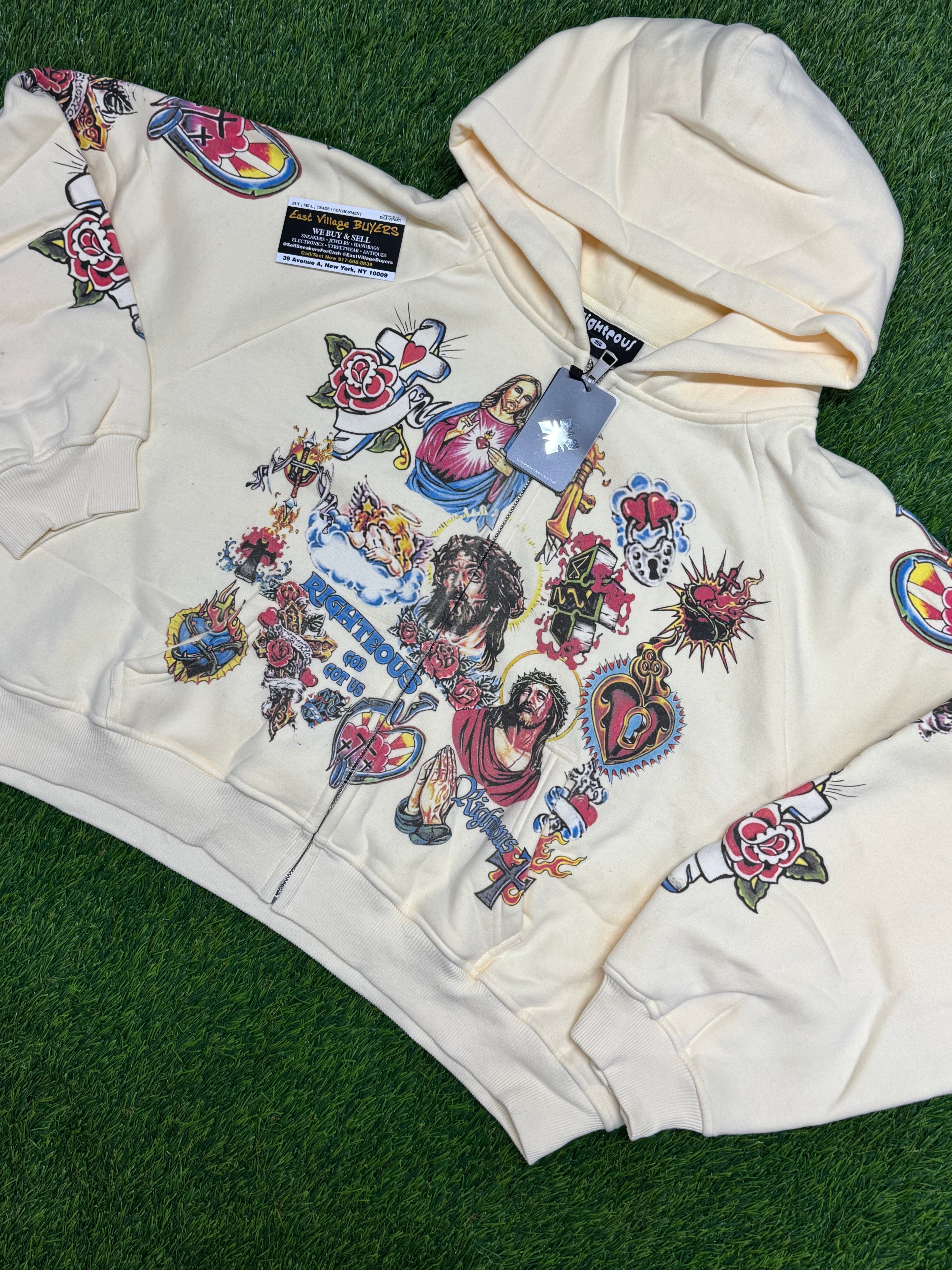 "We Are Righteous" Risen King Zip-Up Hoodie