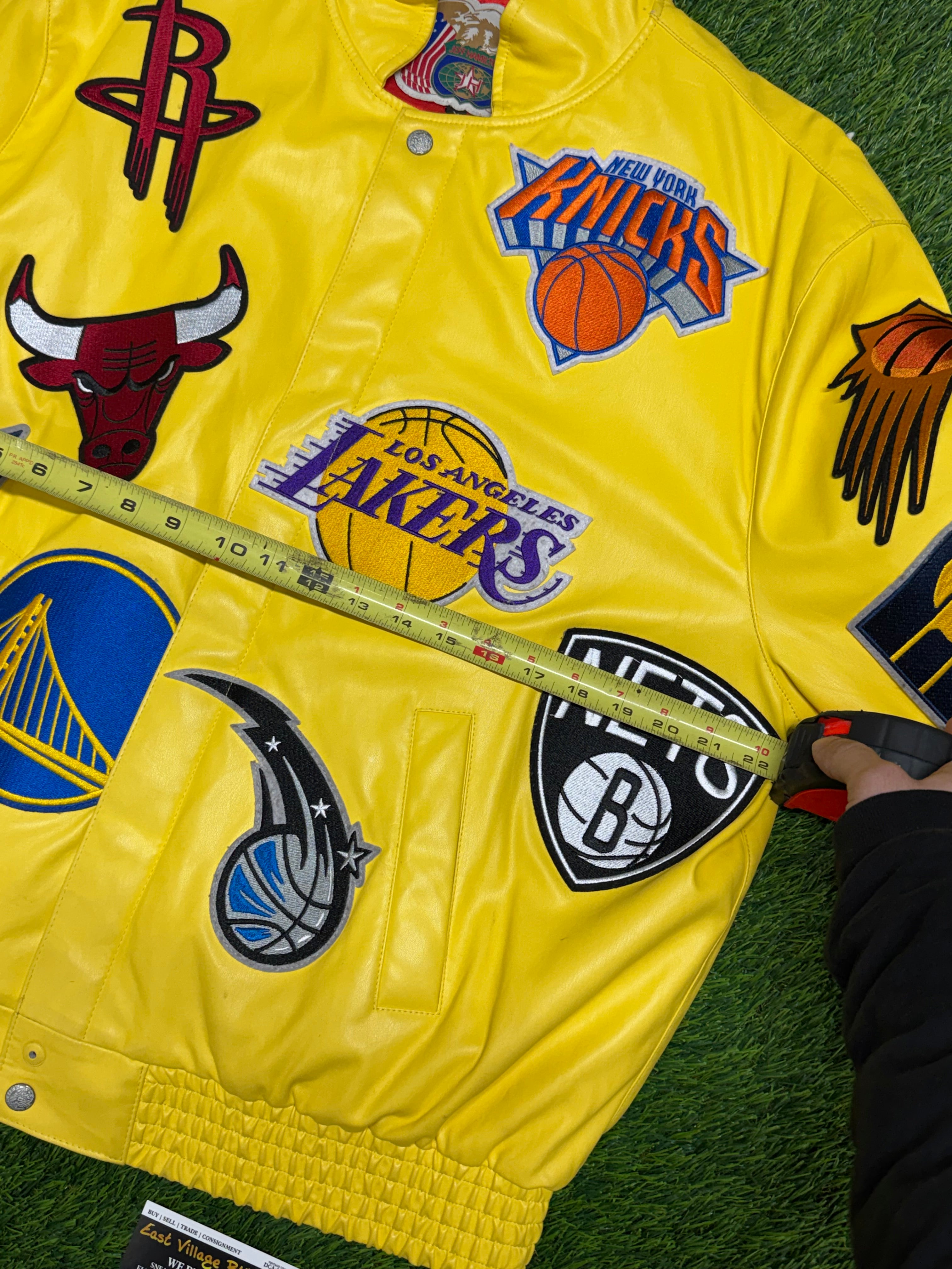 PRE - OWNED Jeff Hamilton NBA Teams Collage Jacket
