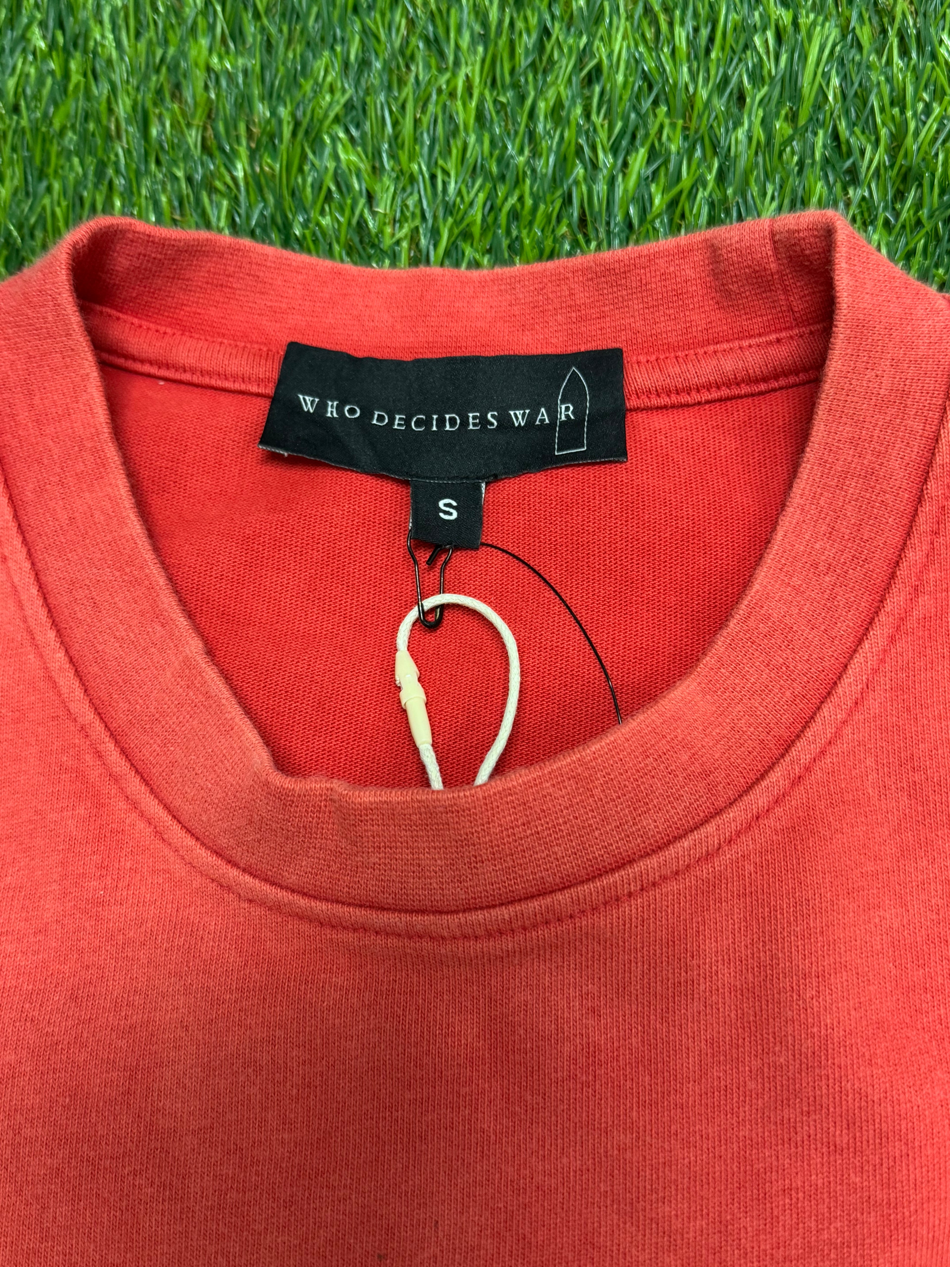 Who Decides War Rhinestone Flame Glass Jersey T-shirt