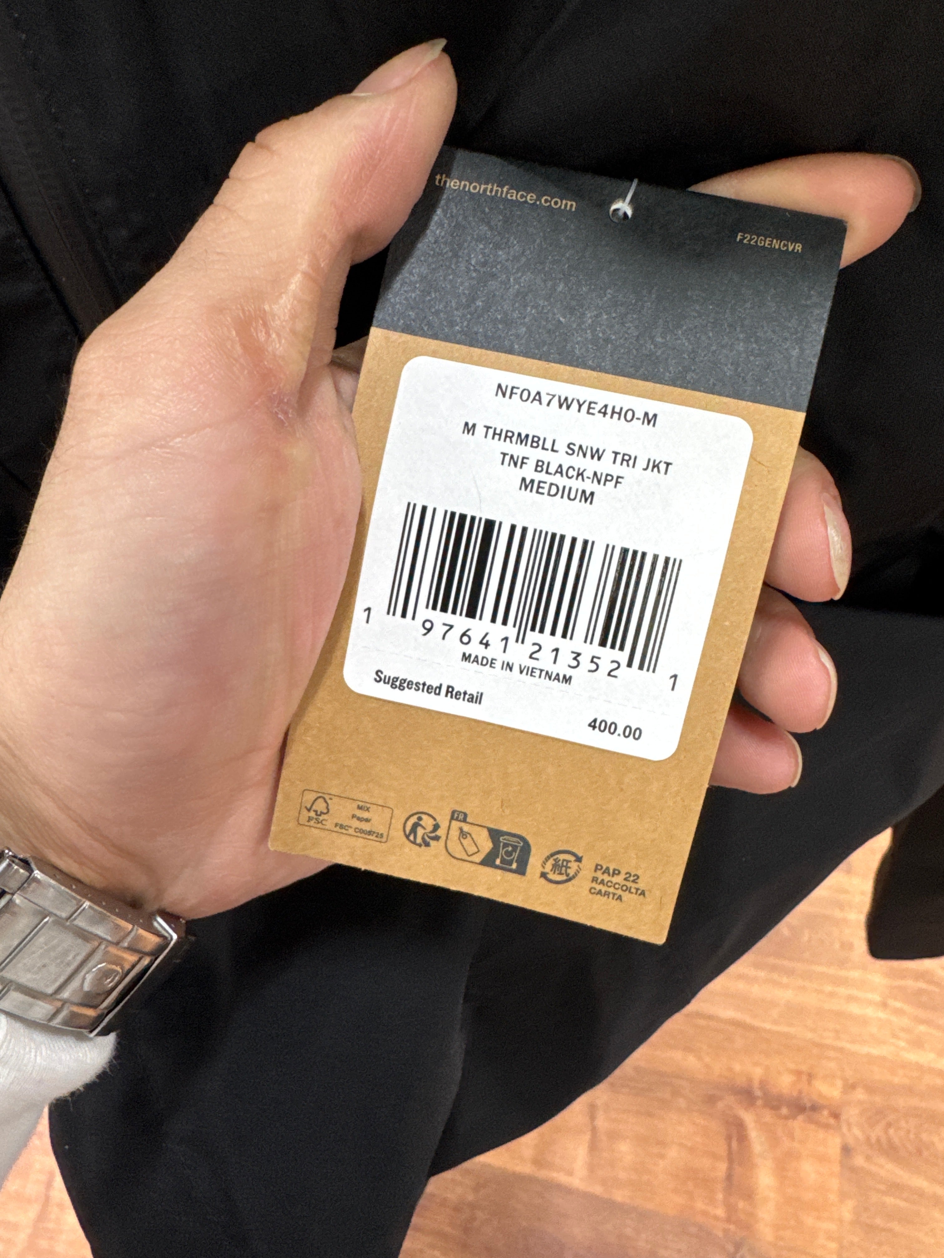 North Face Thrmbll Snw Tri Jacket |New Mens Sz M