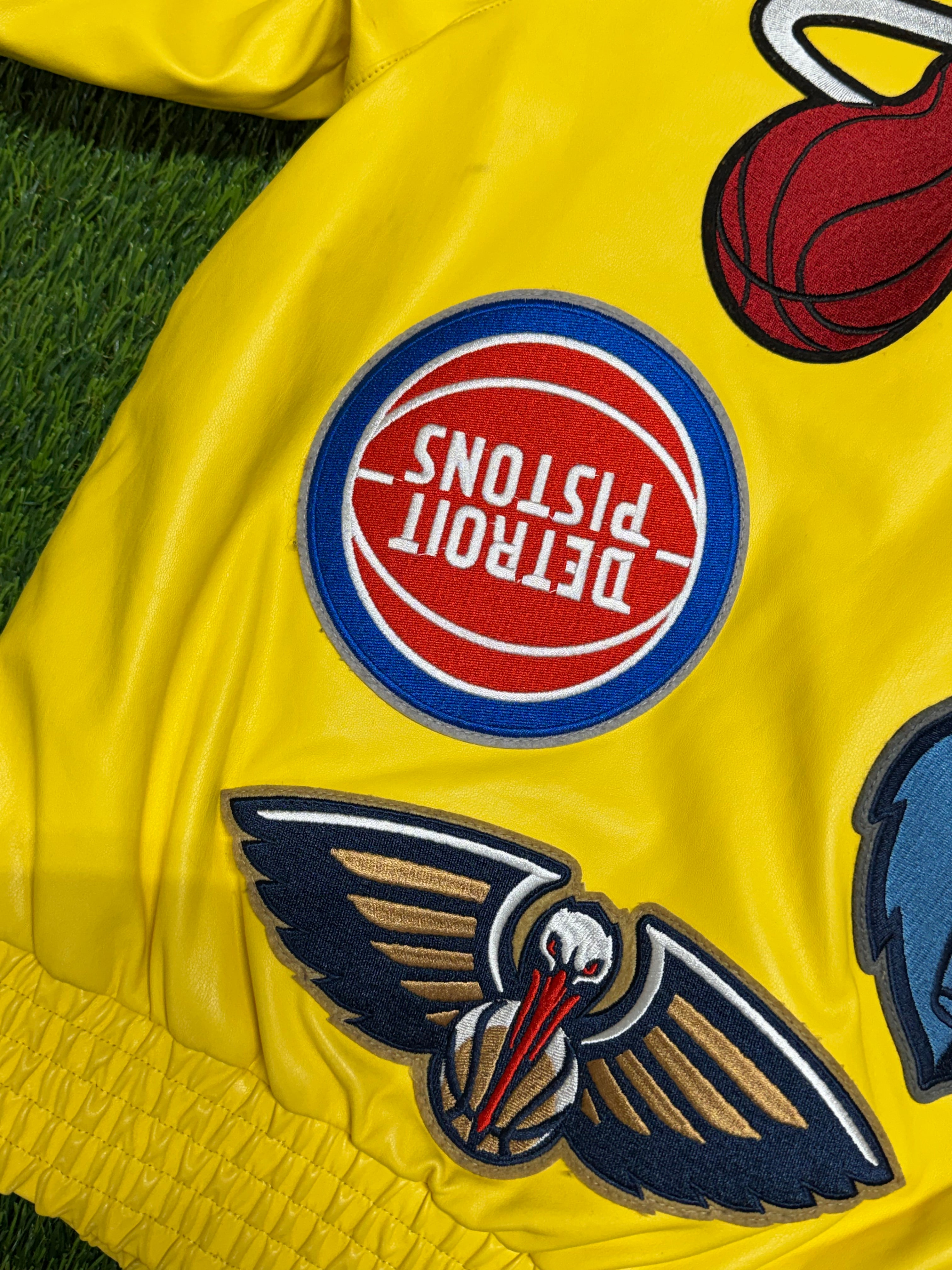 PRE - OWNED Jeff Hamilton NBA Teams Collage Jacket