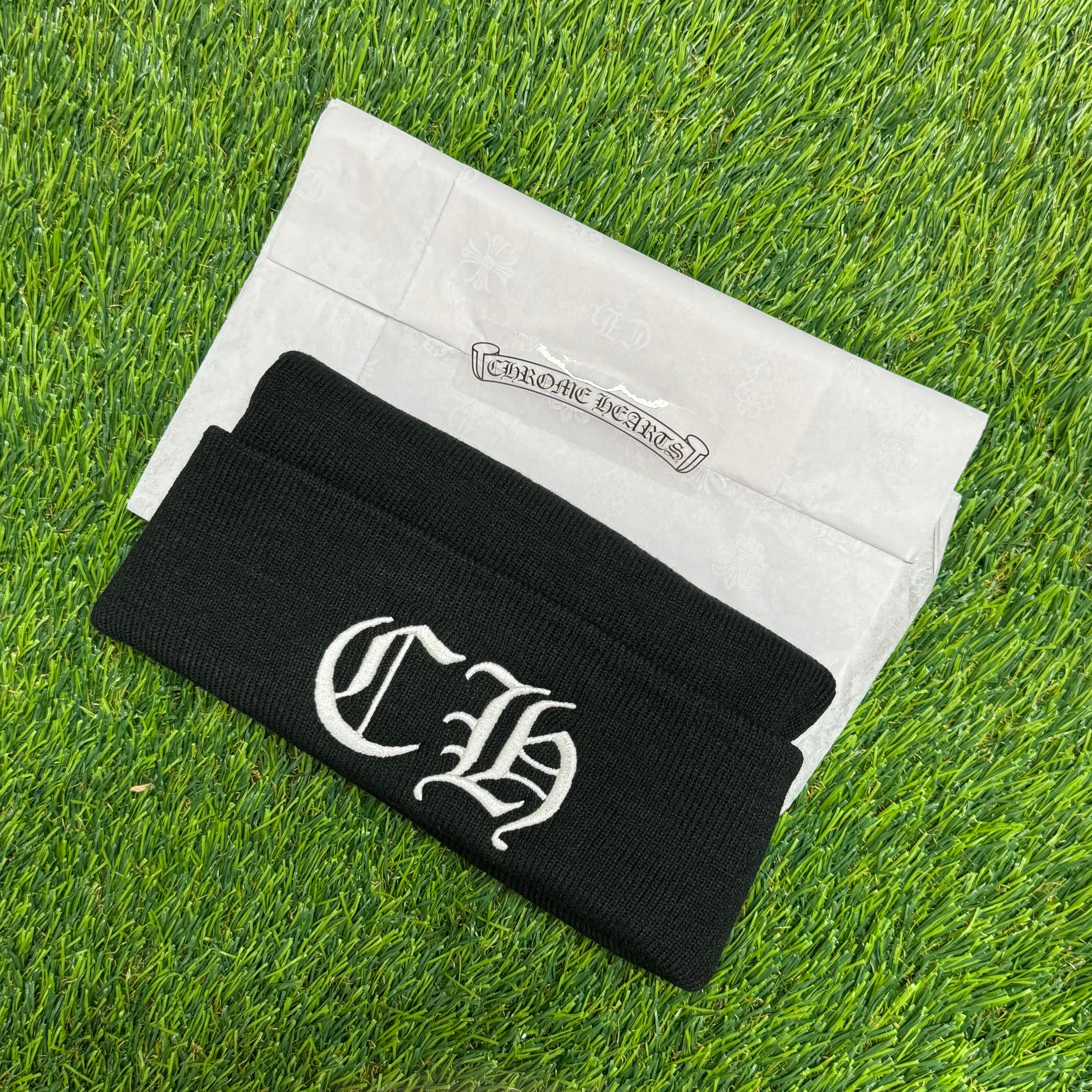 Chrome Hearts CH Logo Beanie In Black