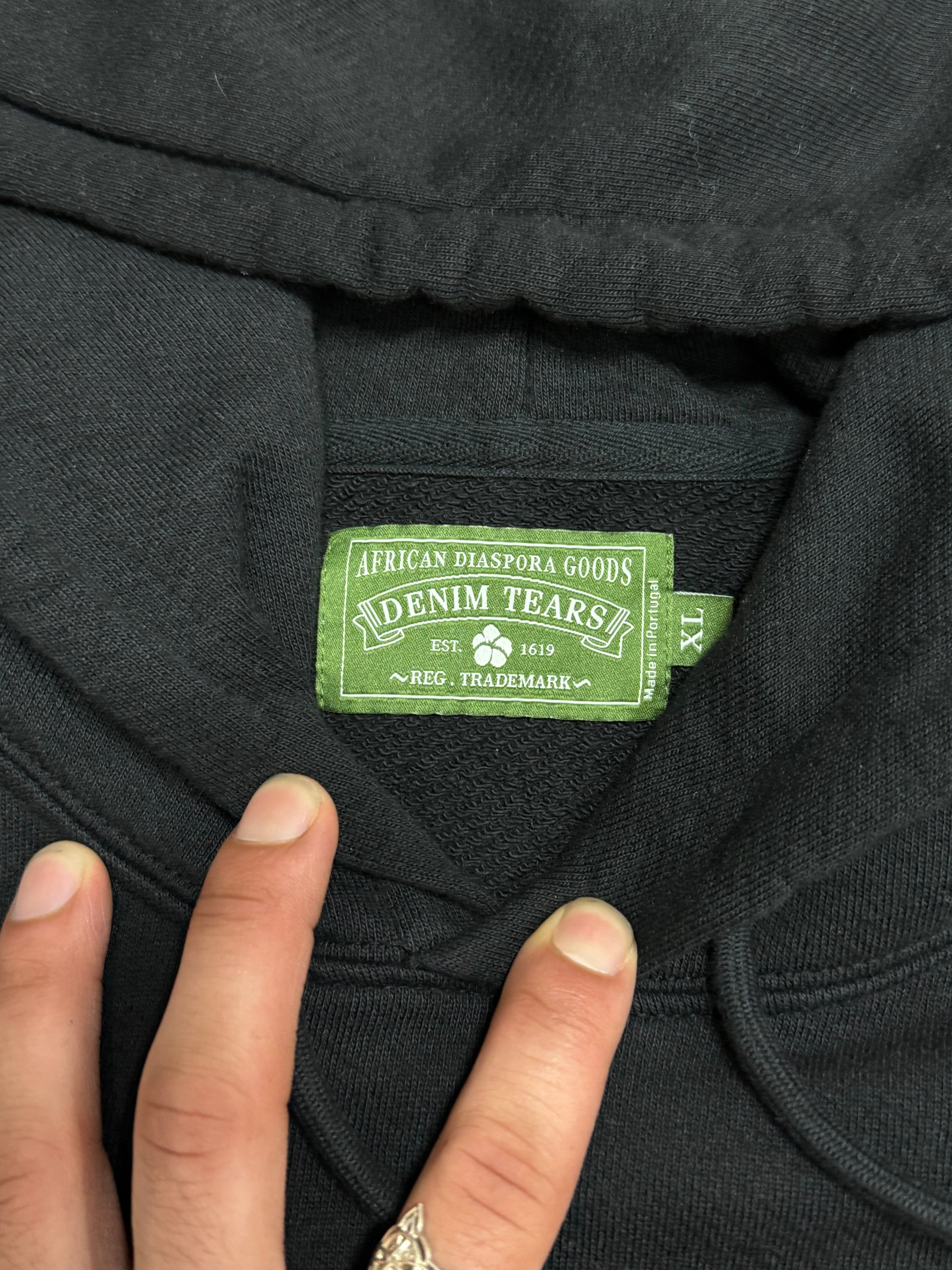 Denim Tears Cherub Hoodie in black