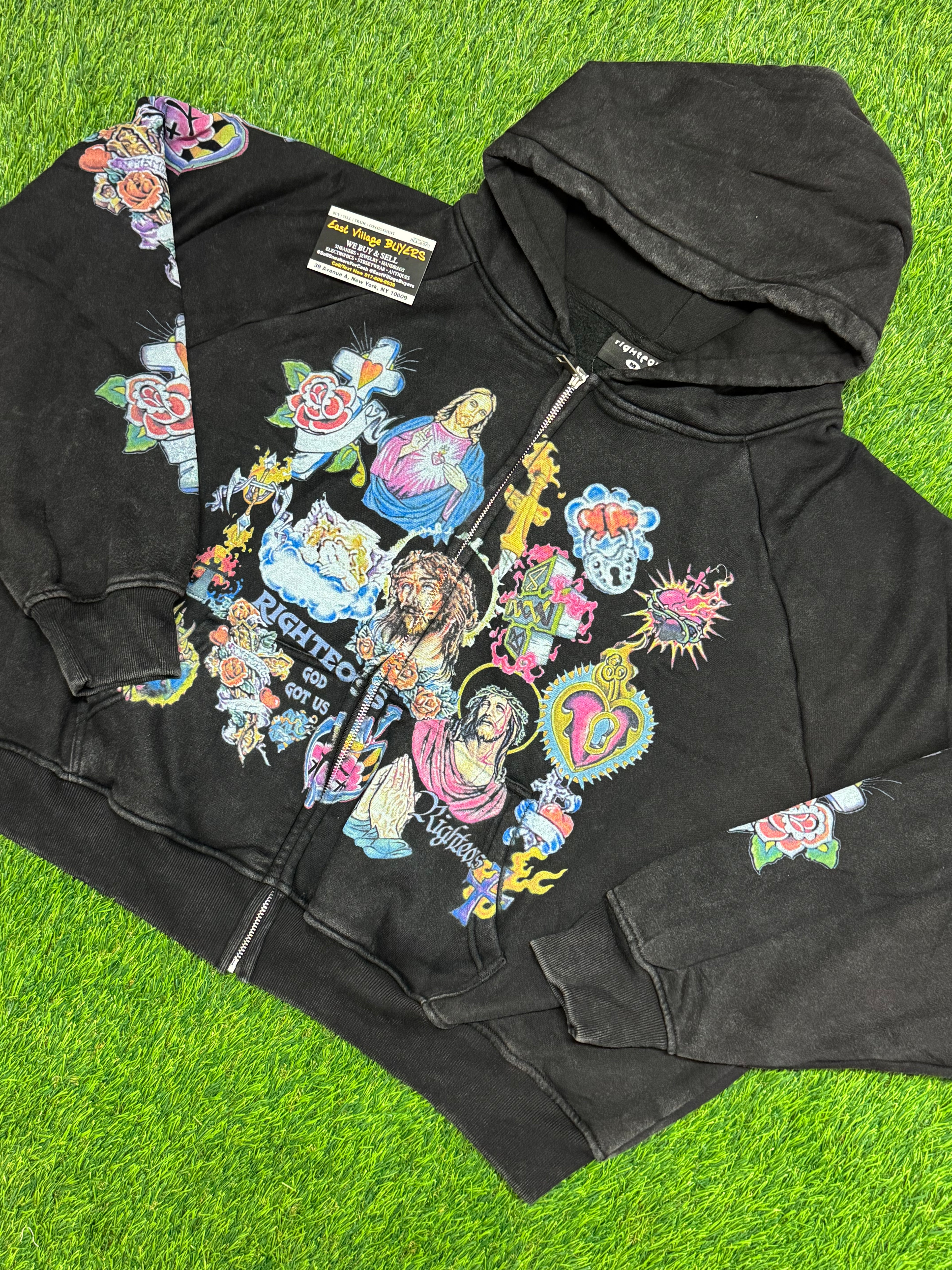 "We Are Righteous" Risen King Zip-Up Hoodie