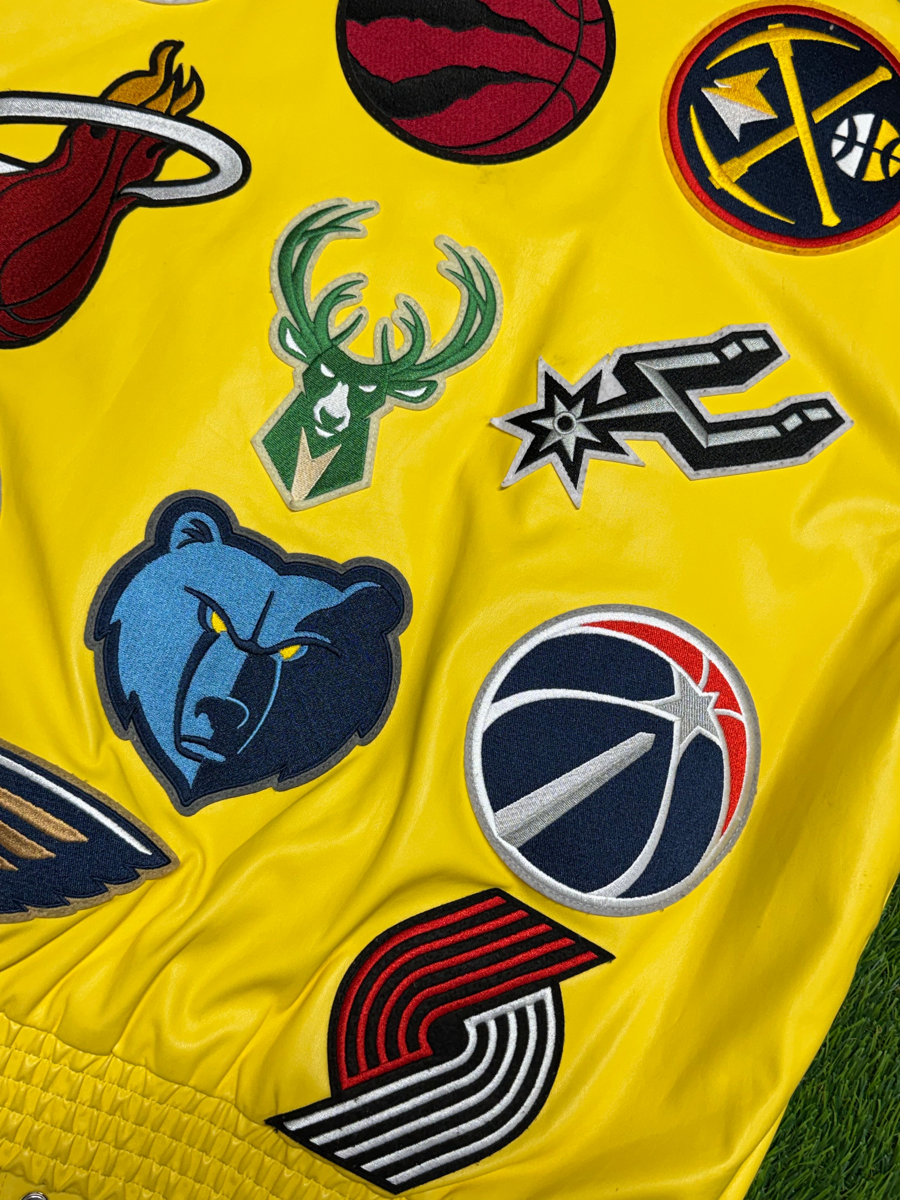 PRE - OWNED Jeff Hamilton NBA Teams Collage Jacket