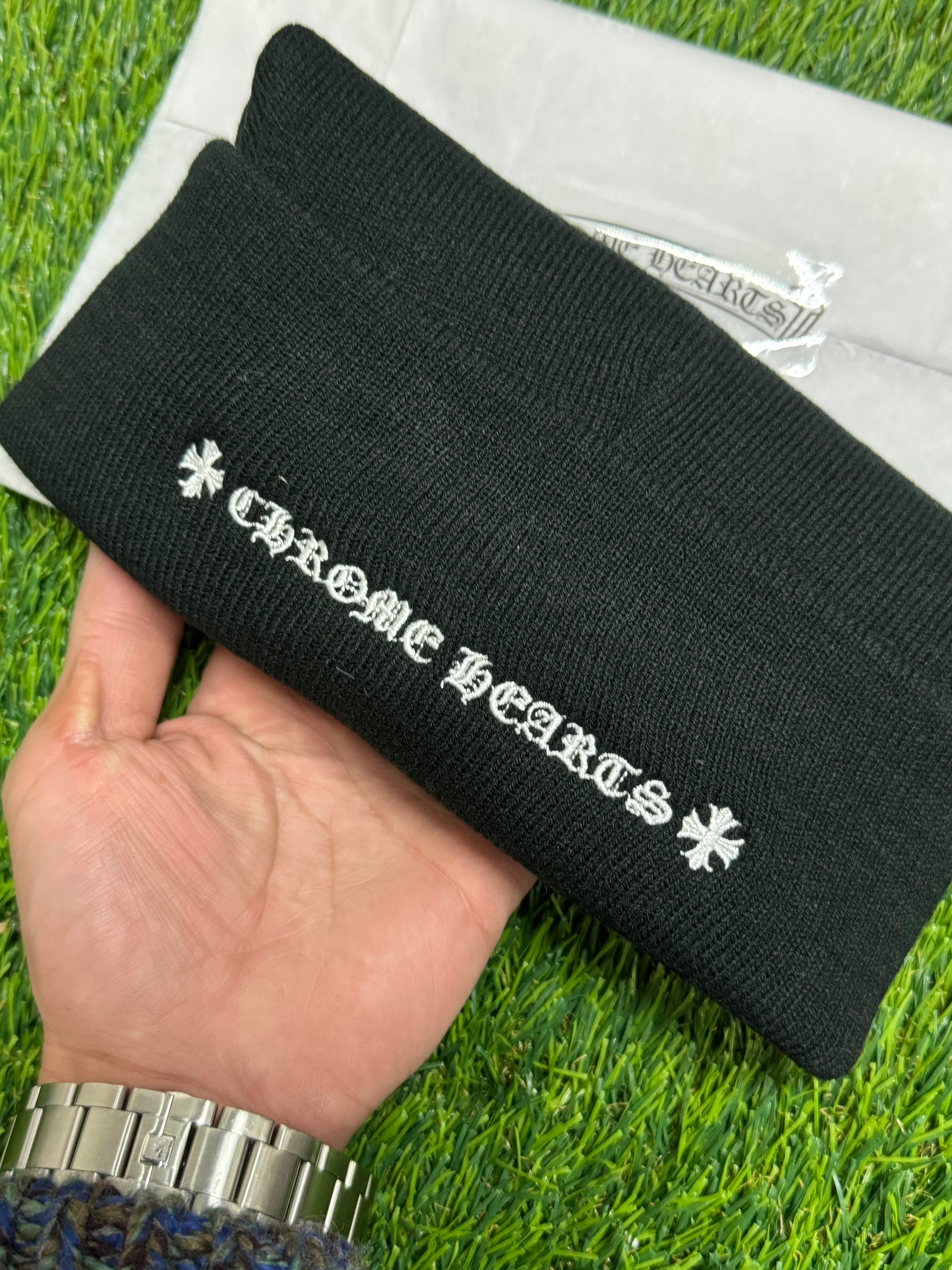 Chrome Hearts CH Logo Beanie In Black