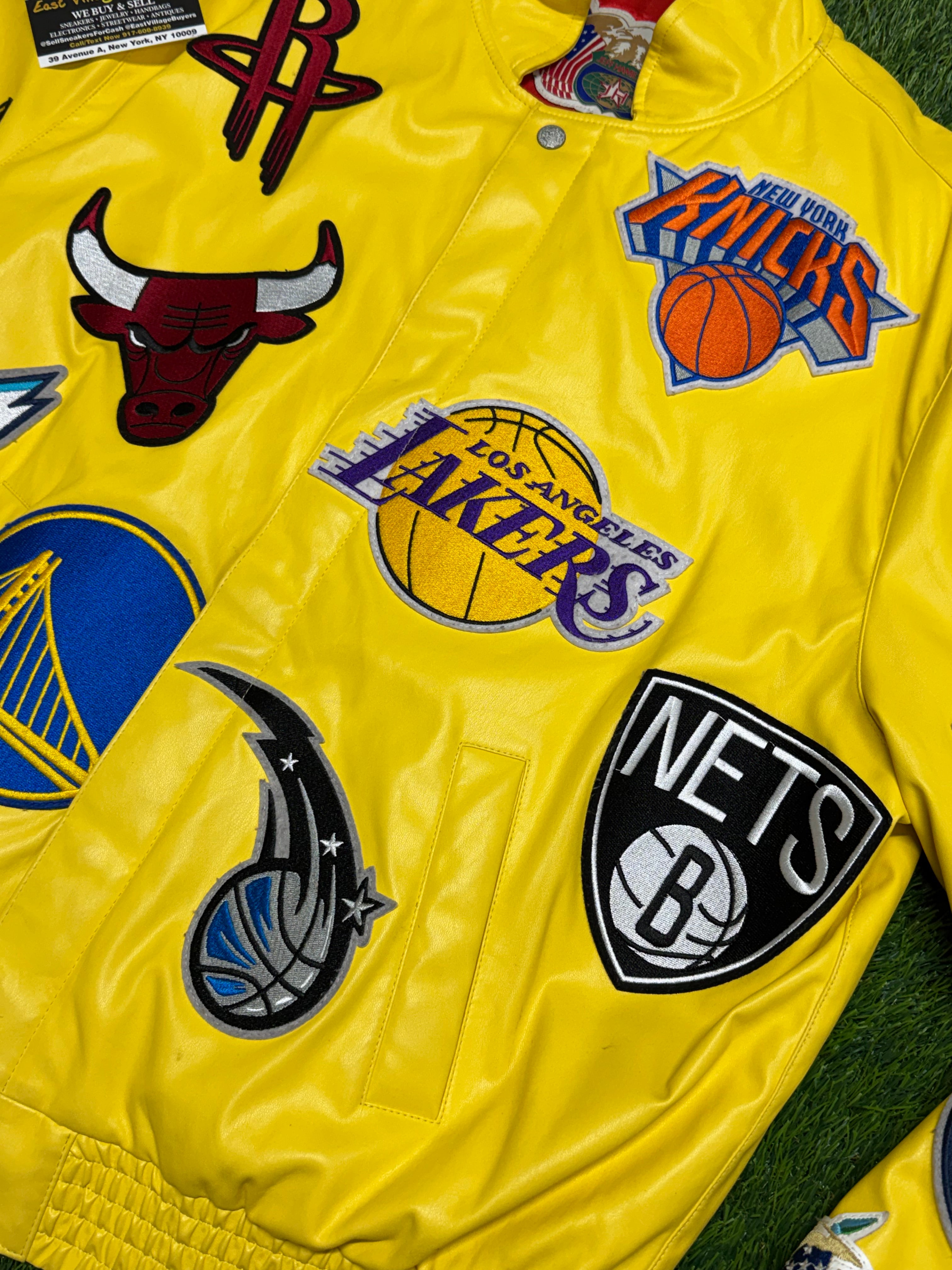 PRE - OWNED Jeff Hamilton NBA Teams Collage Jacket