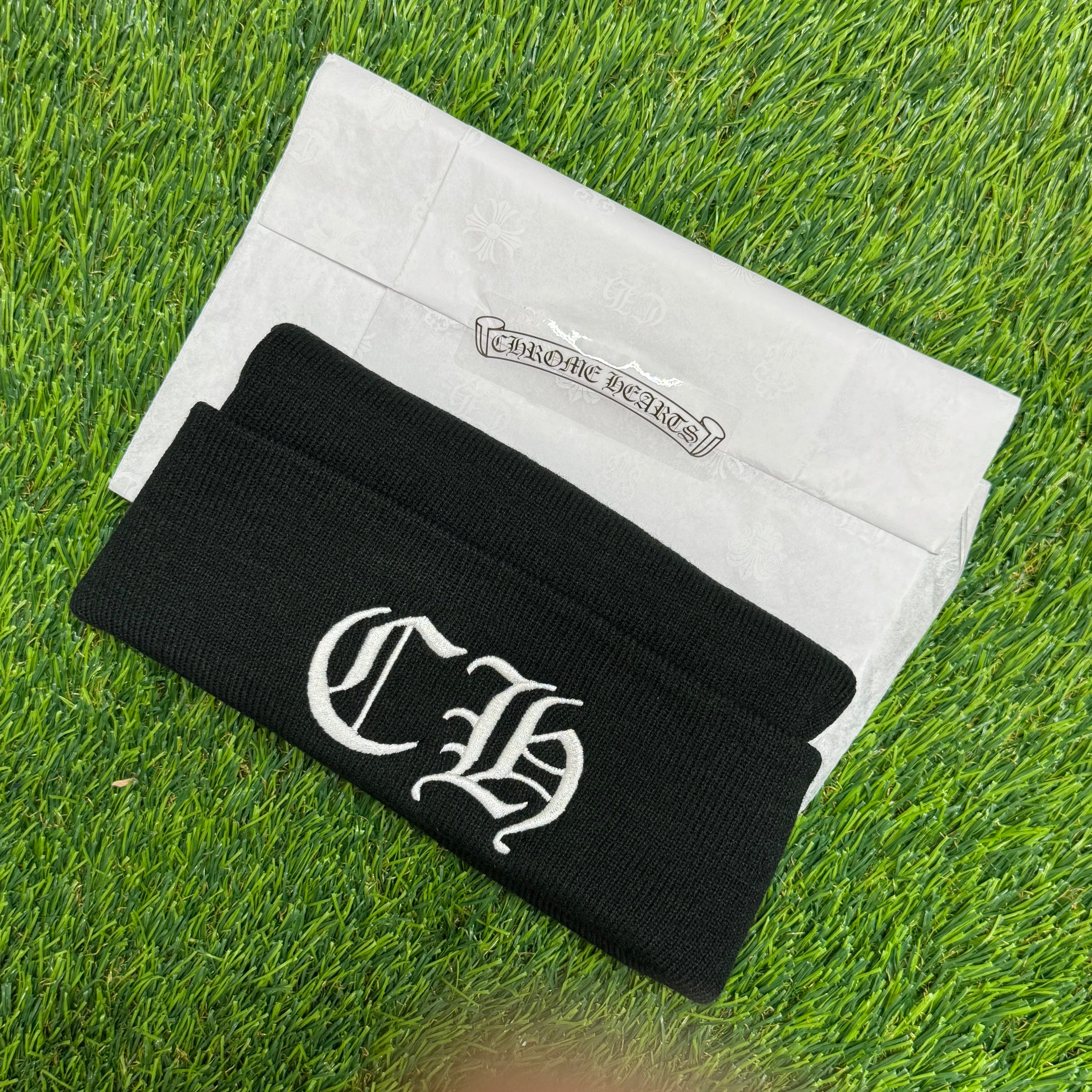 Chrome Hearts CH Logo Beanie In Black