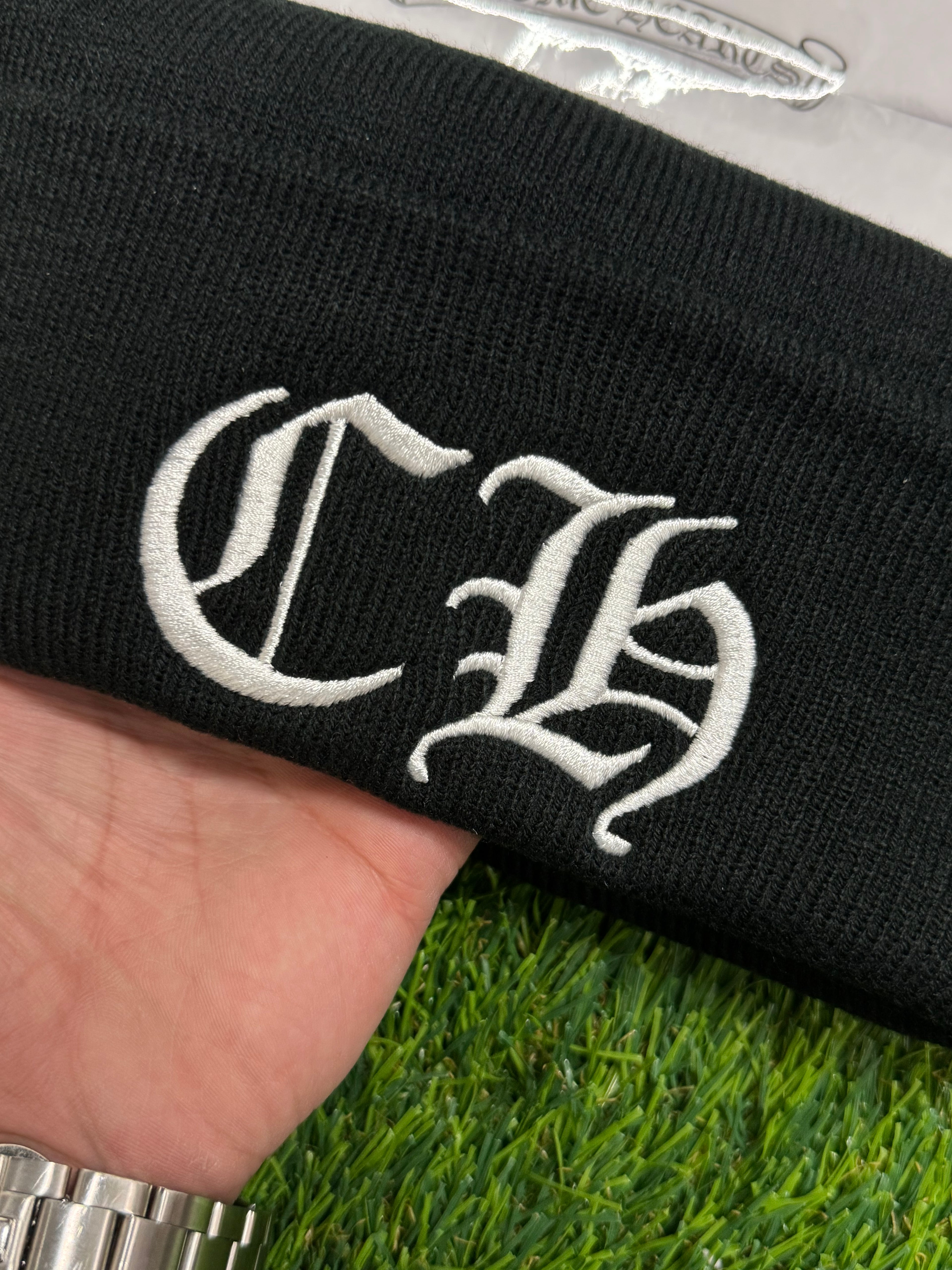 Chrome Hearts CH Logo Beanie In Black