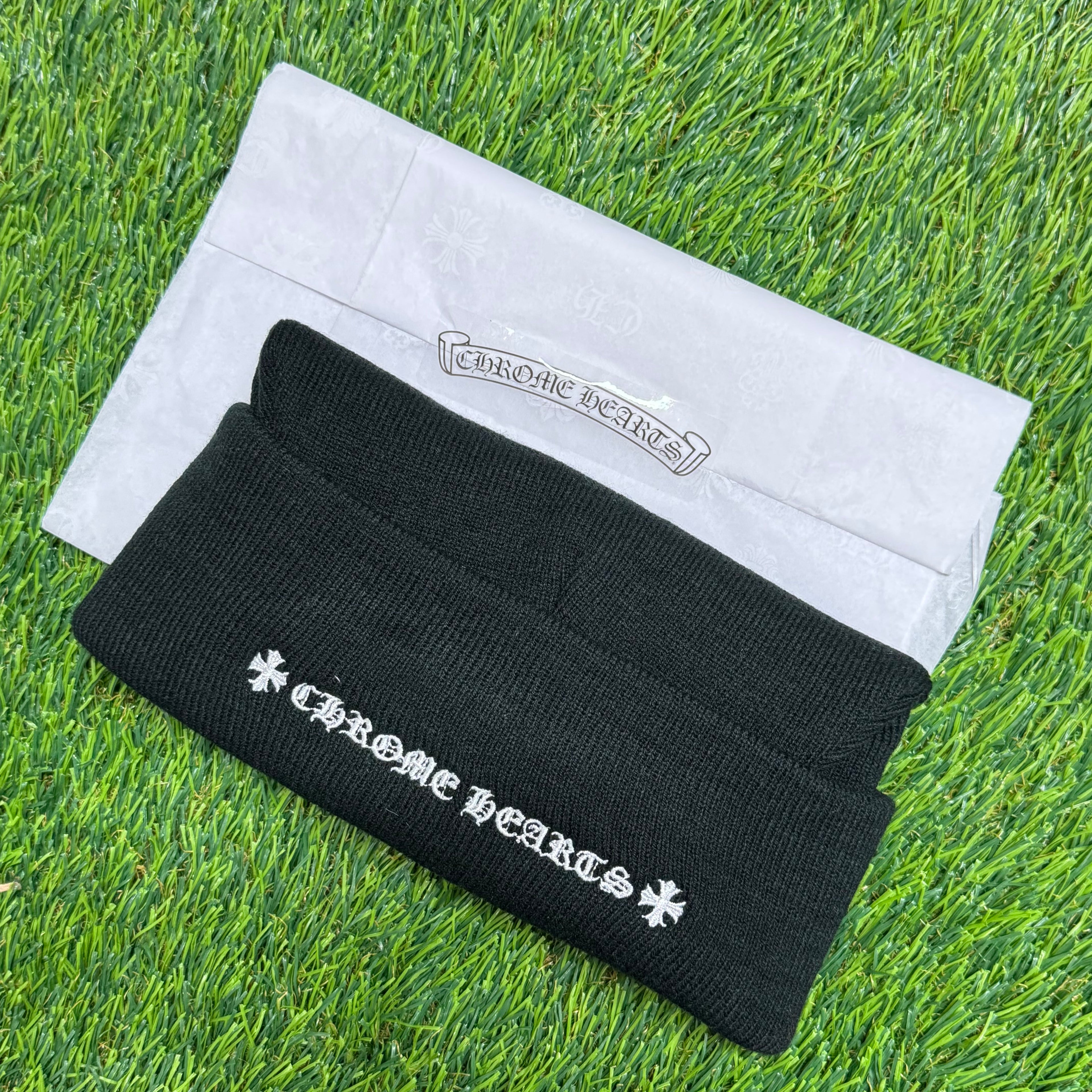 Chrome Hearts CH Logo Beanie In Black