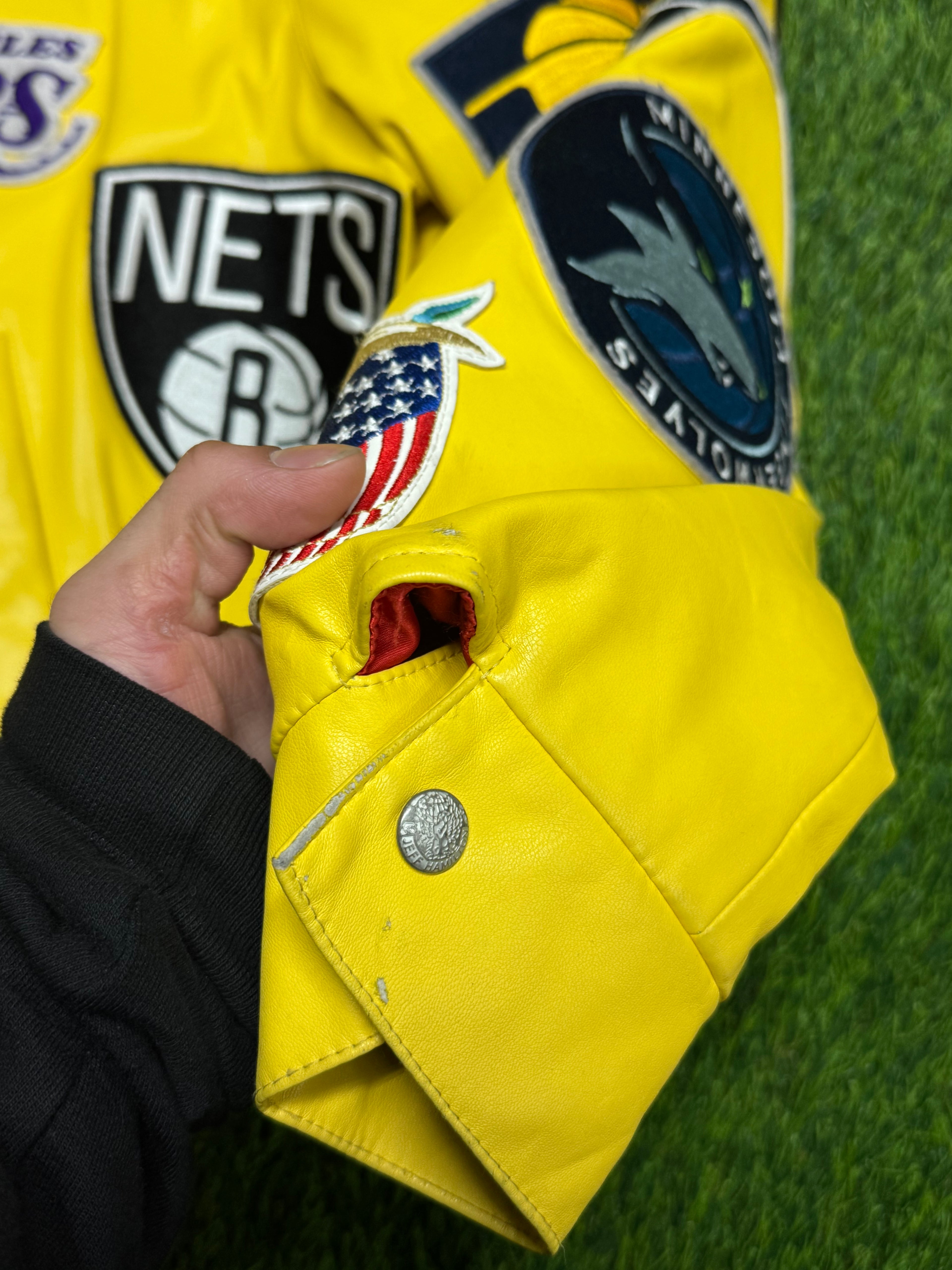 PRE - OWNED Jeff Hamilton NBA Teams Collage Jacket