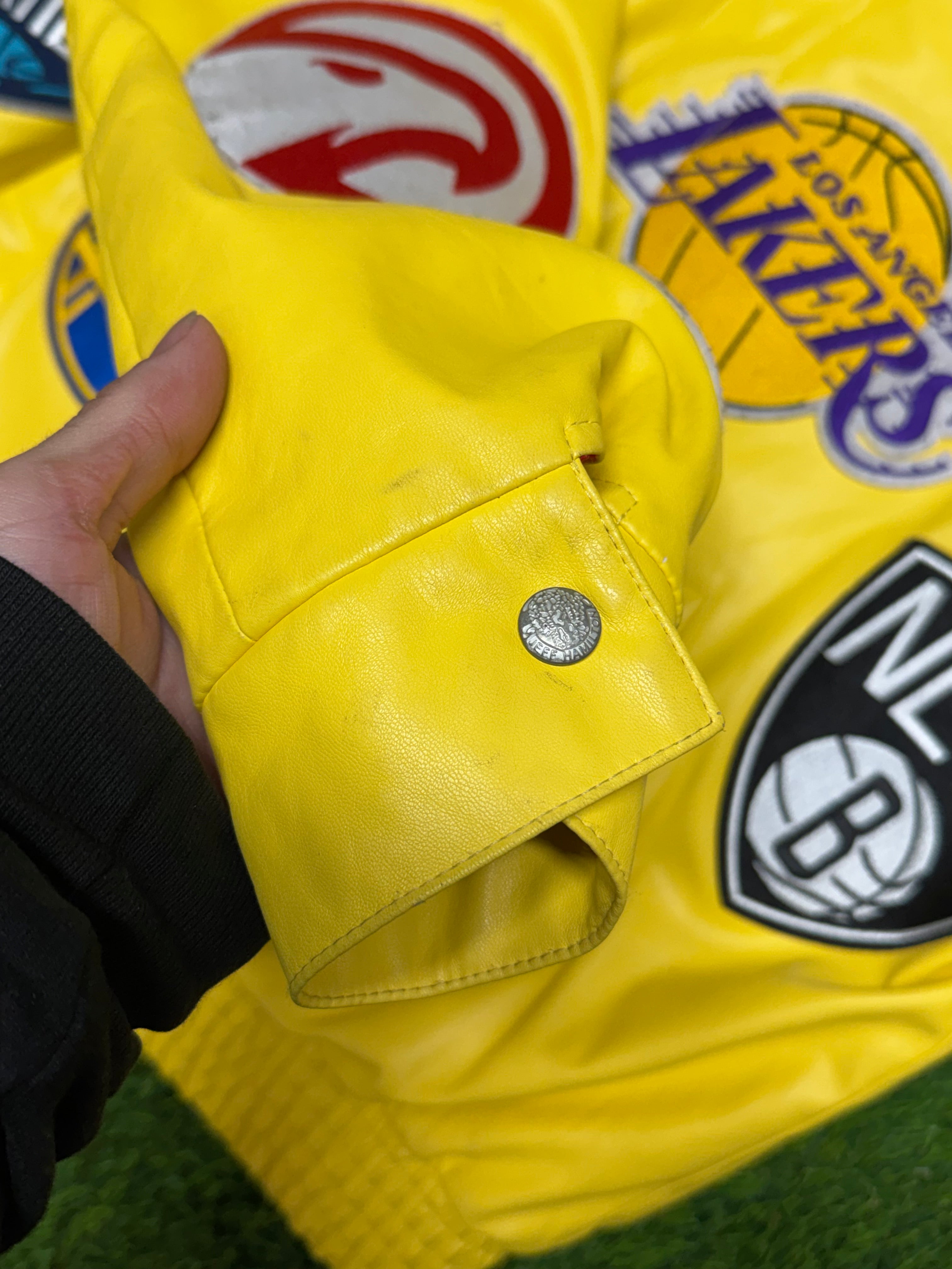 PRE - OWNED Jeff Hamilton NBA Teams Collage Jacket