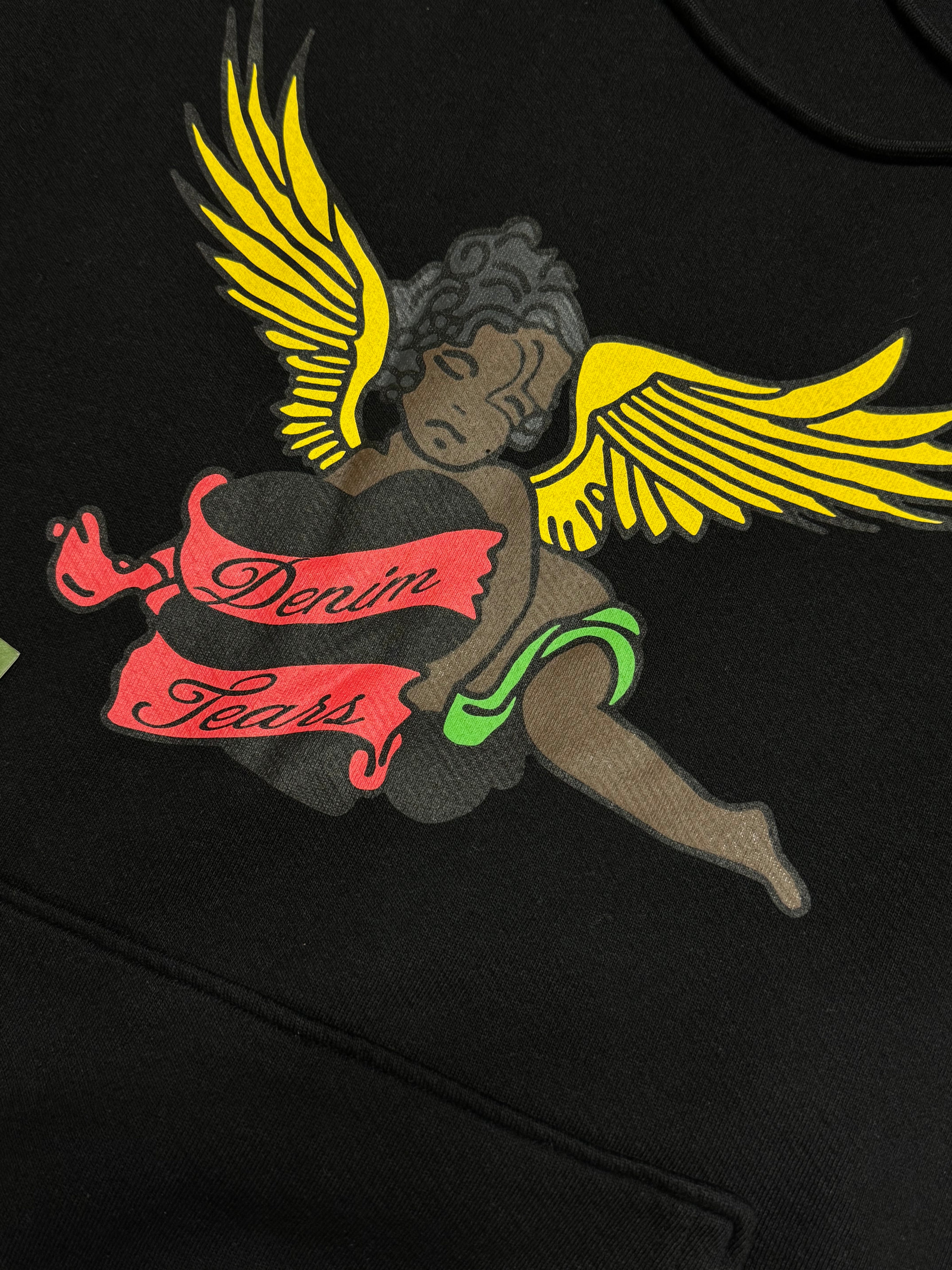 Denim Tears Cherub Hoodie in black