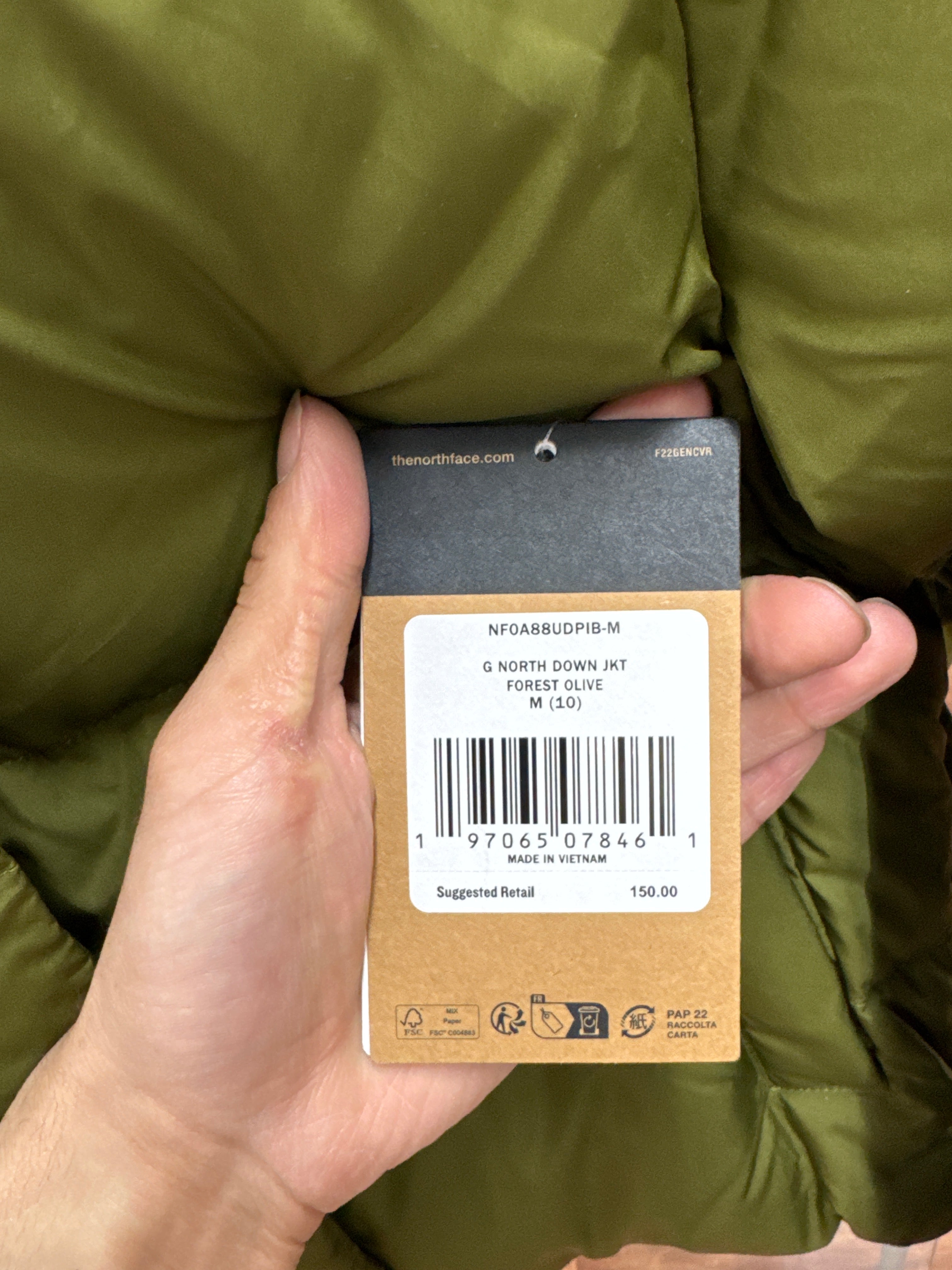 North Face Down Jacket |New Kids Sz Medium