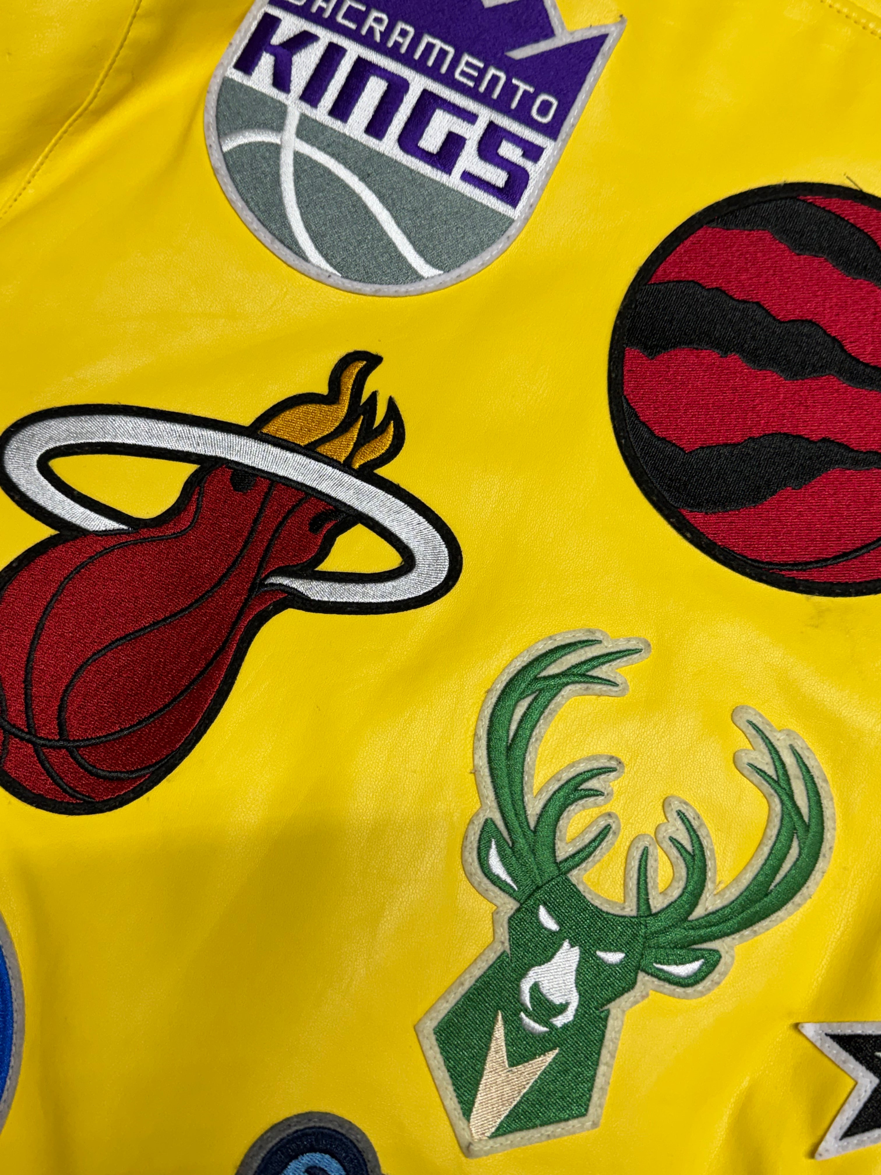 PRE - OWNED Jeff Hamilton NBA Teams Collage Jacket