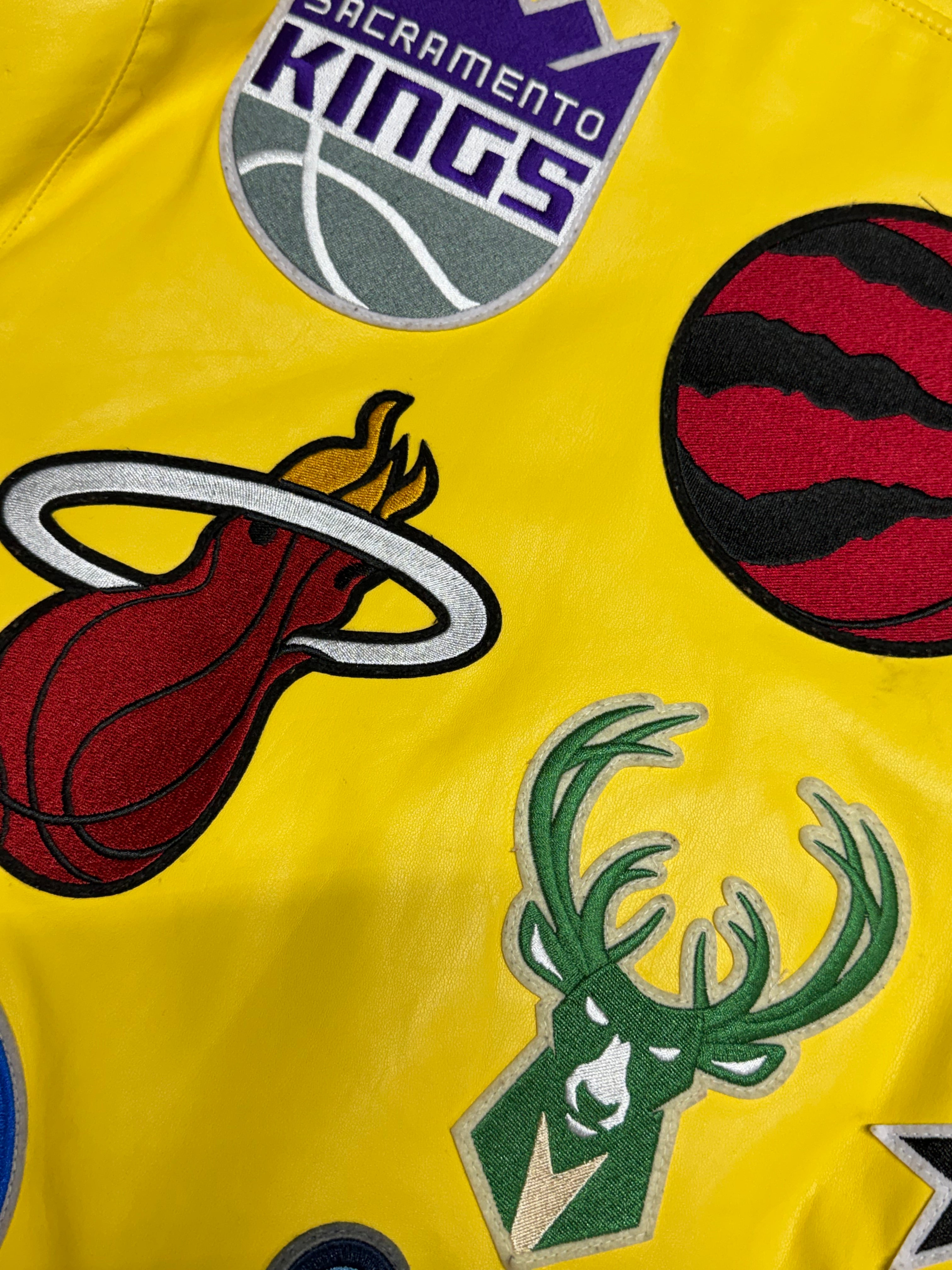 PRE - OWNED Jeff Hamilton NBA Teams Collage Jacket