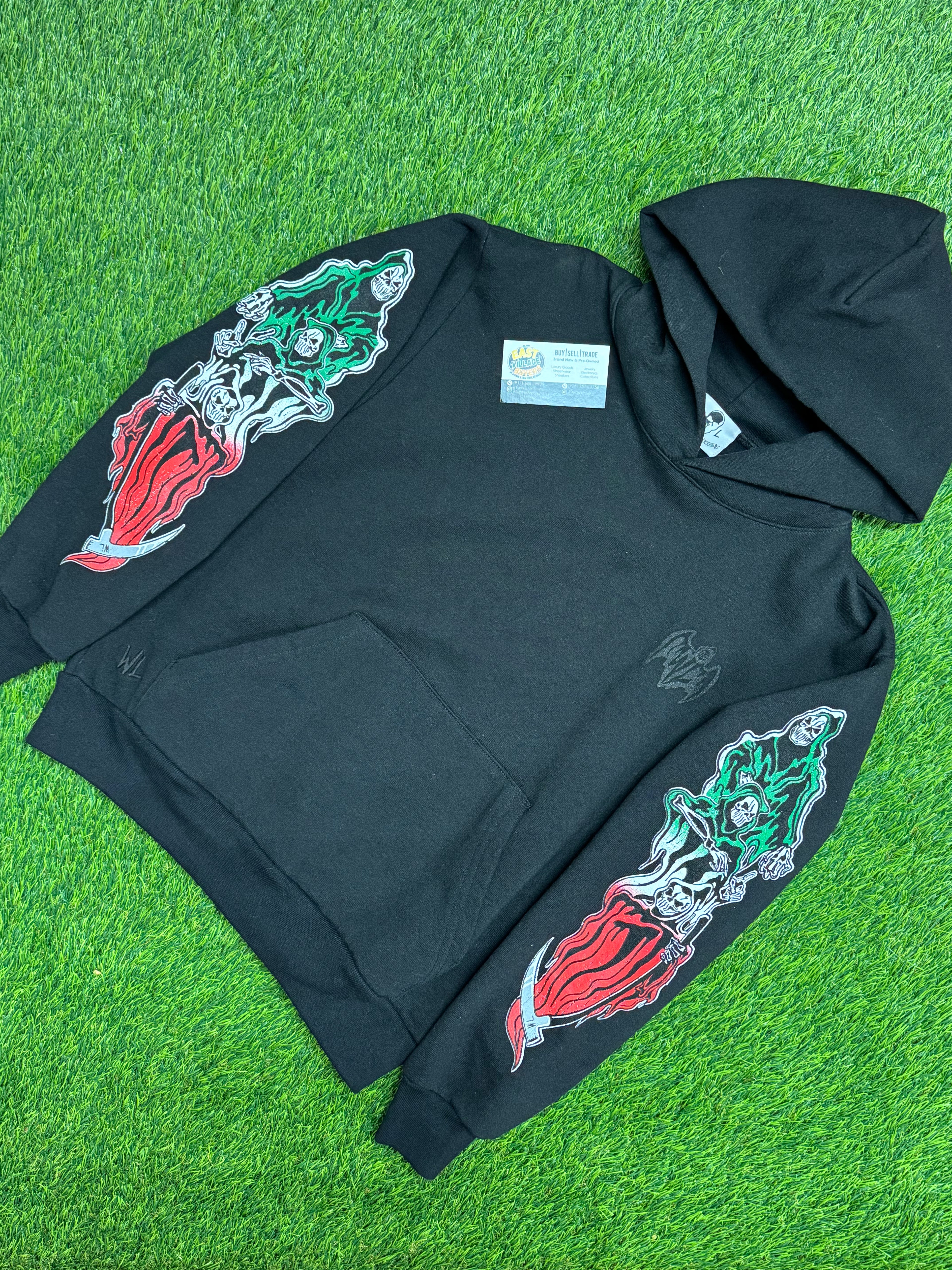 Warren Lotas UFC Mexico Three Reapers Hoodie in Black