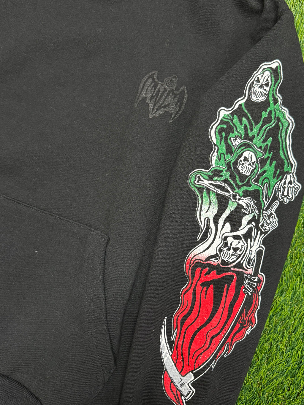 Warren Lotas UFC Mexico Three Reapers Hoodie in Black