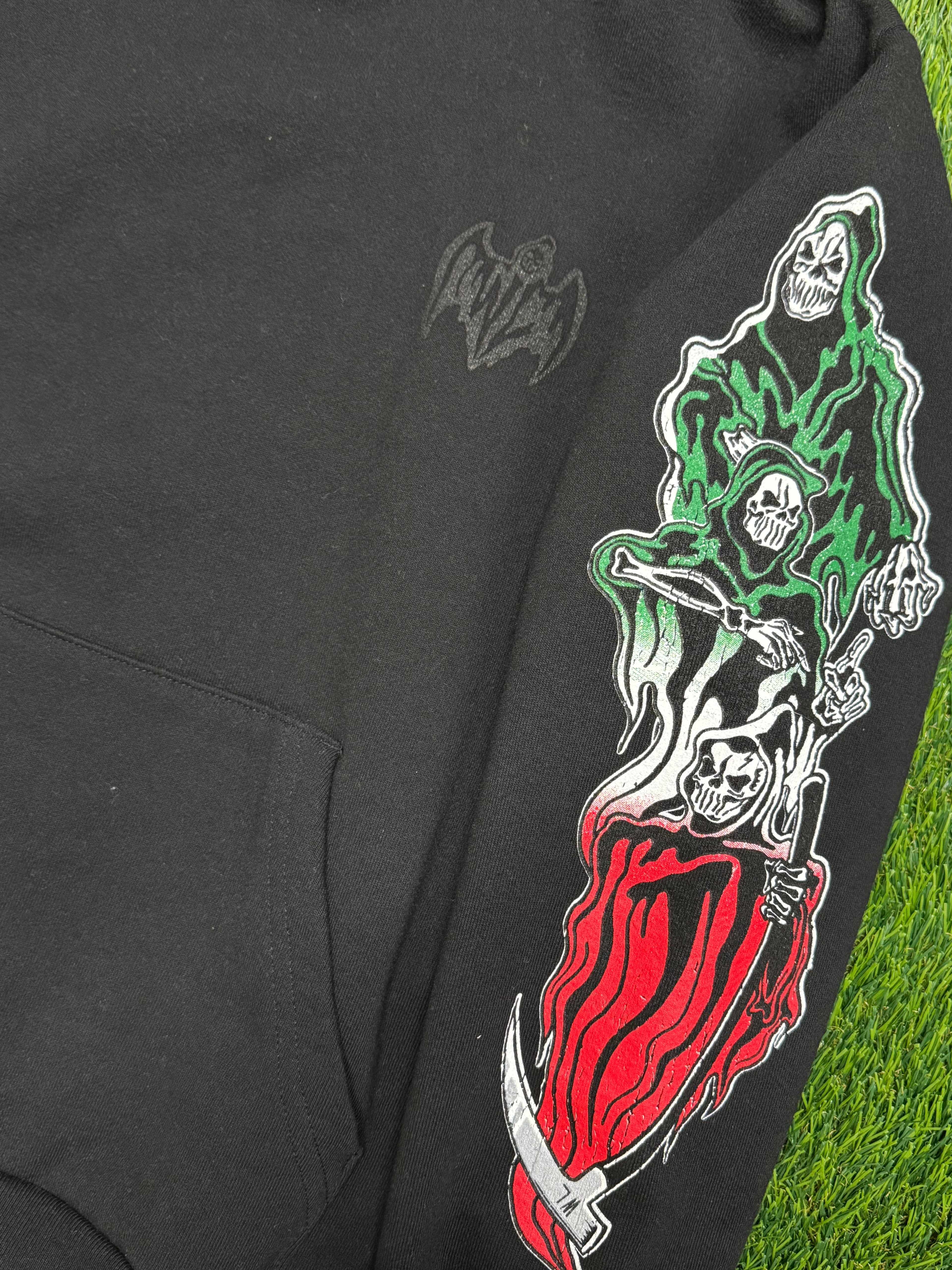 Warren Lotas UFC Mexico Three Reapers Hoodie in Black