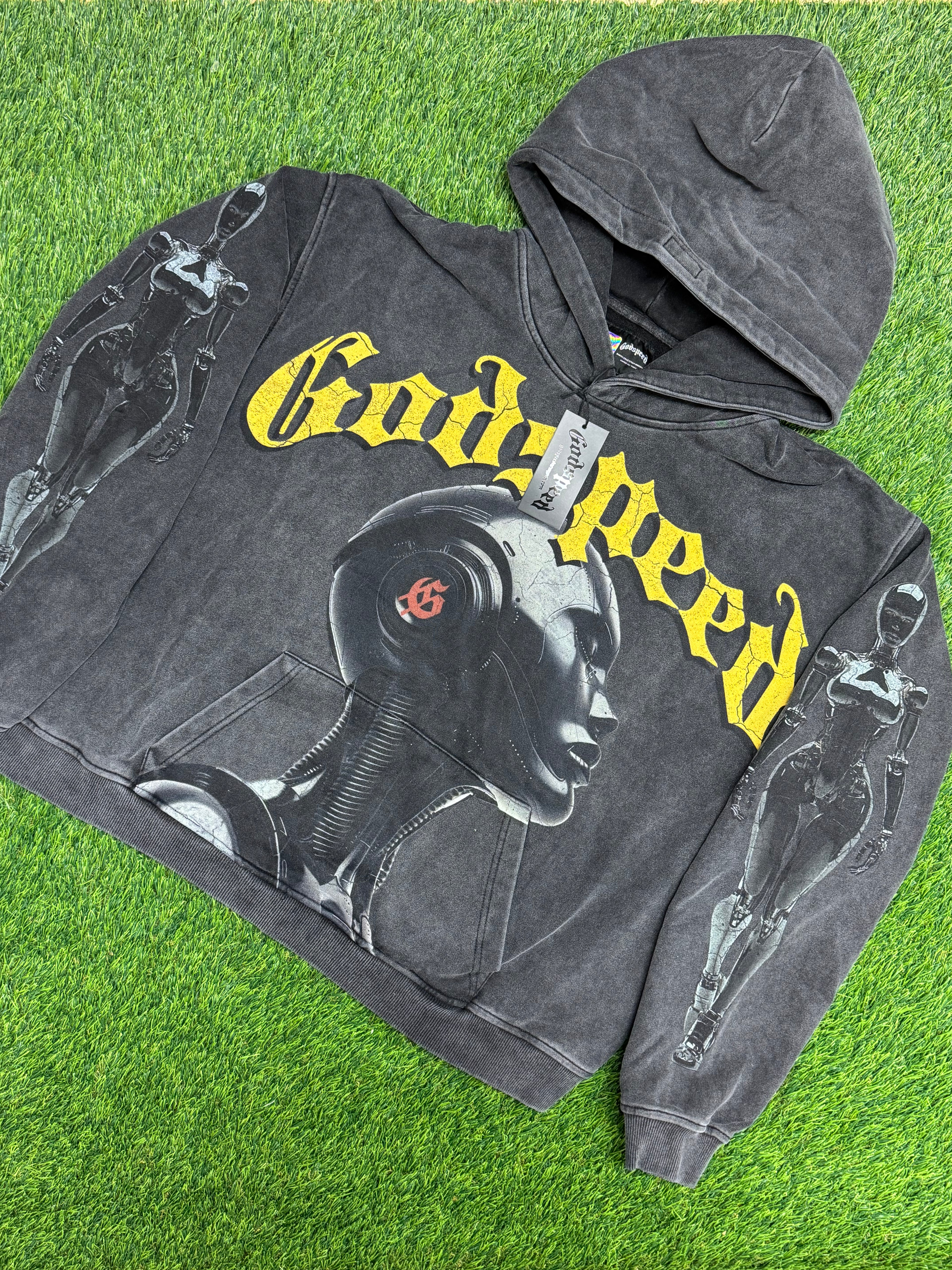 Godspeed Alexa Hoodie In Black Wash