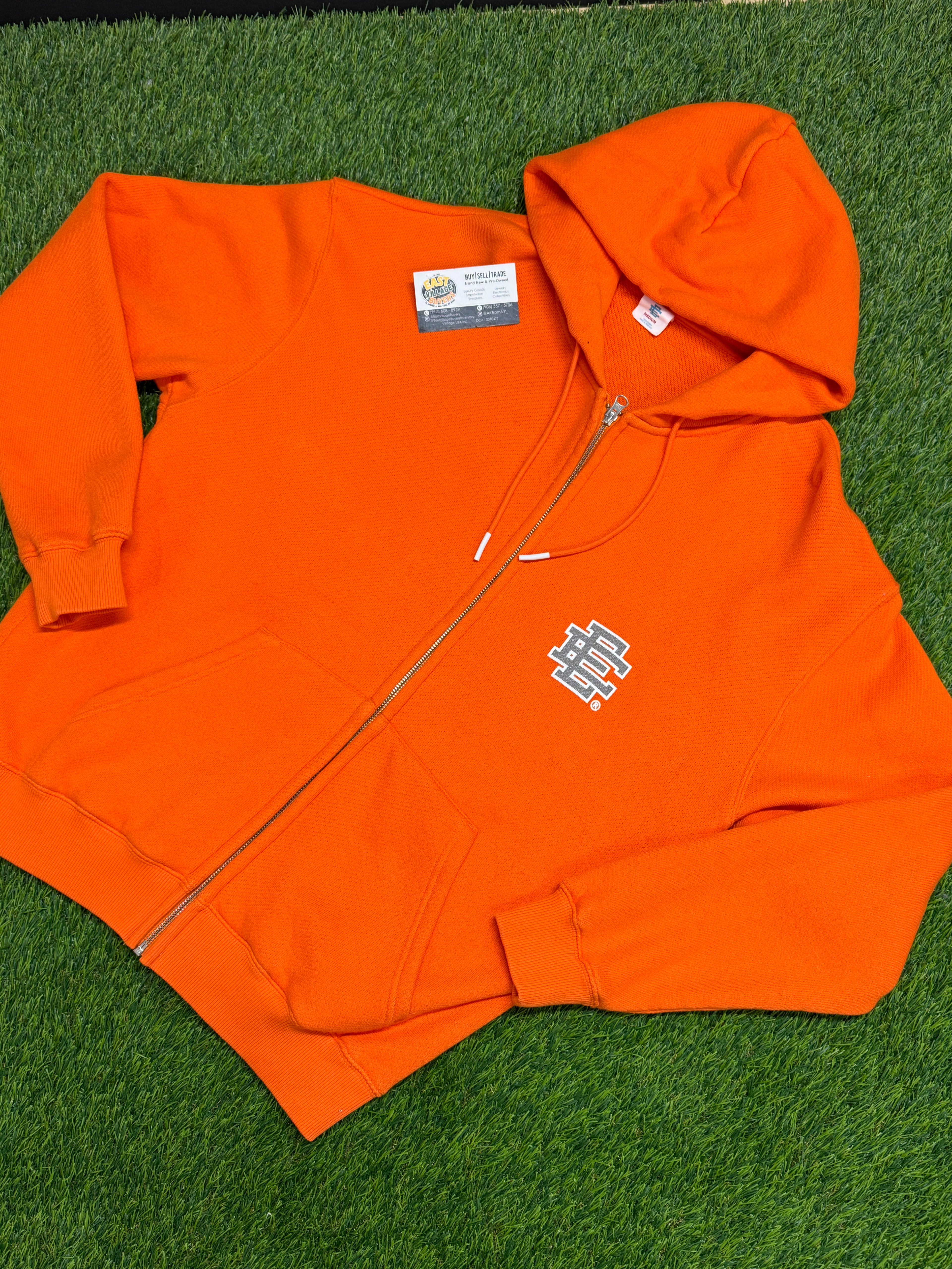 Eric Emanuel EE Basic Zip-Up Full SweatSuit In Orange