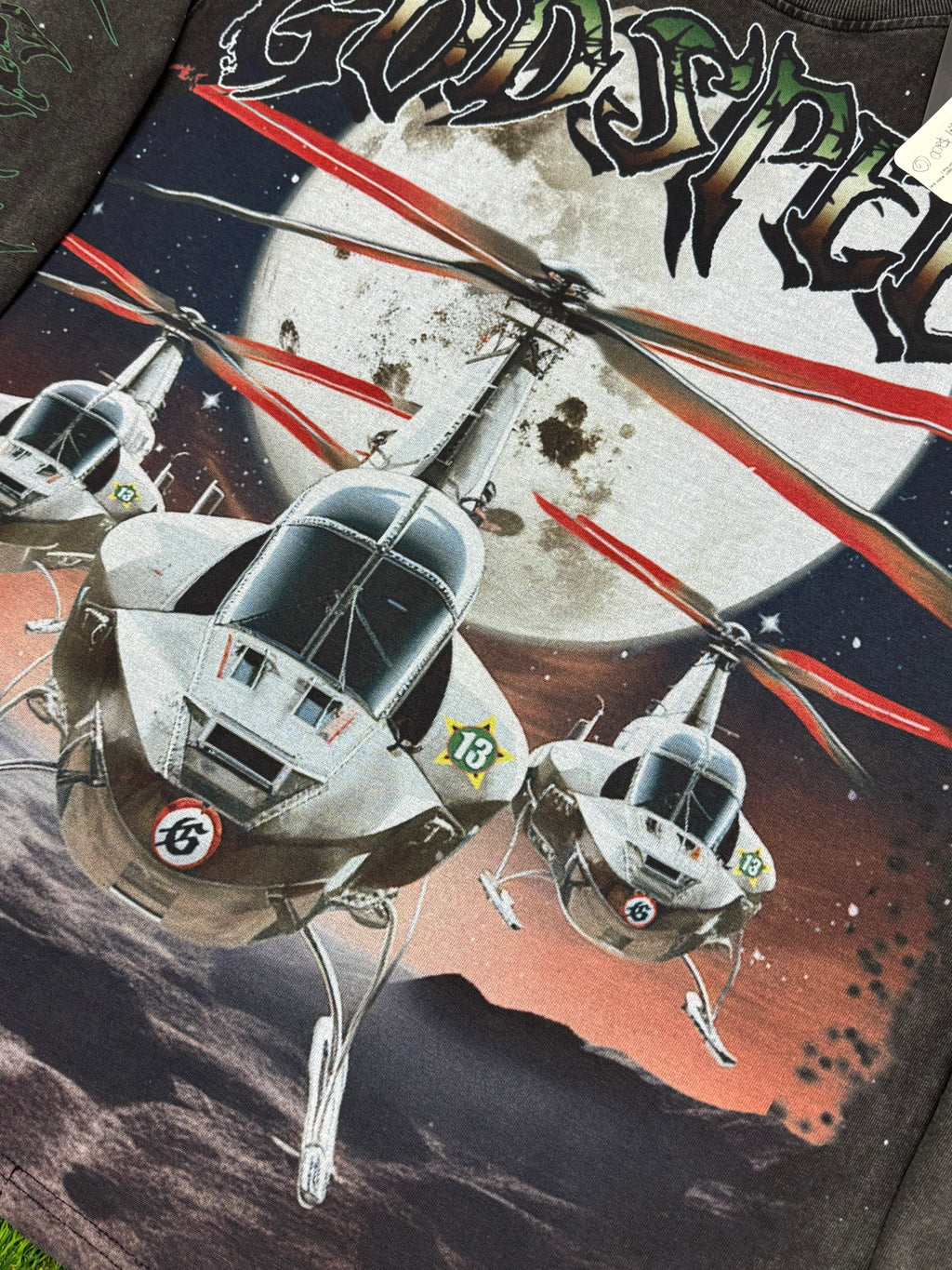 Godspeed New York Airstrike Long Sleeve shirt in washed grey