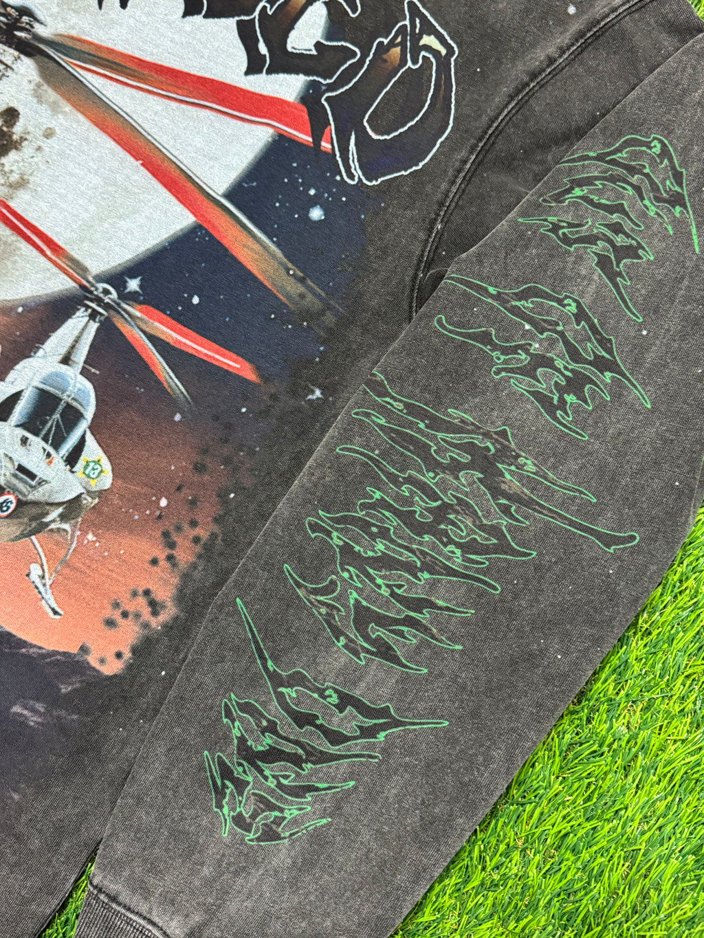 Godspeed New York Airstrike Long Sleeve shirt in washed grey