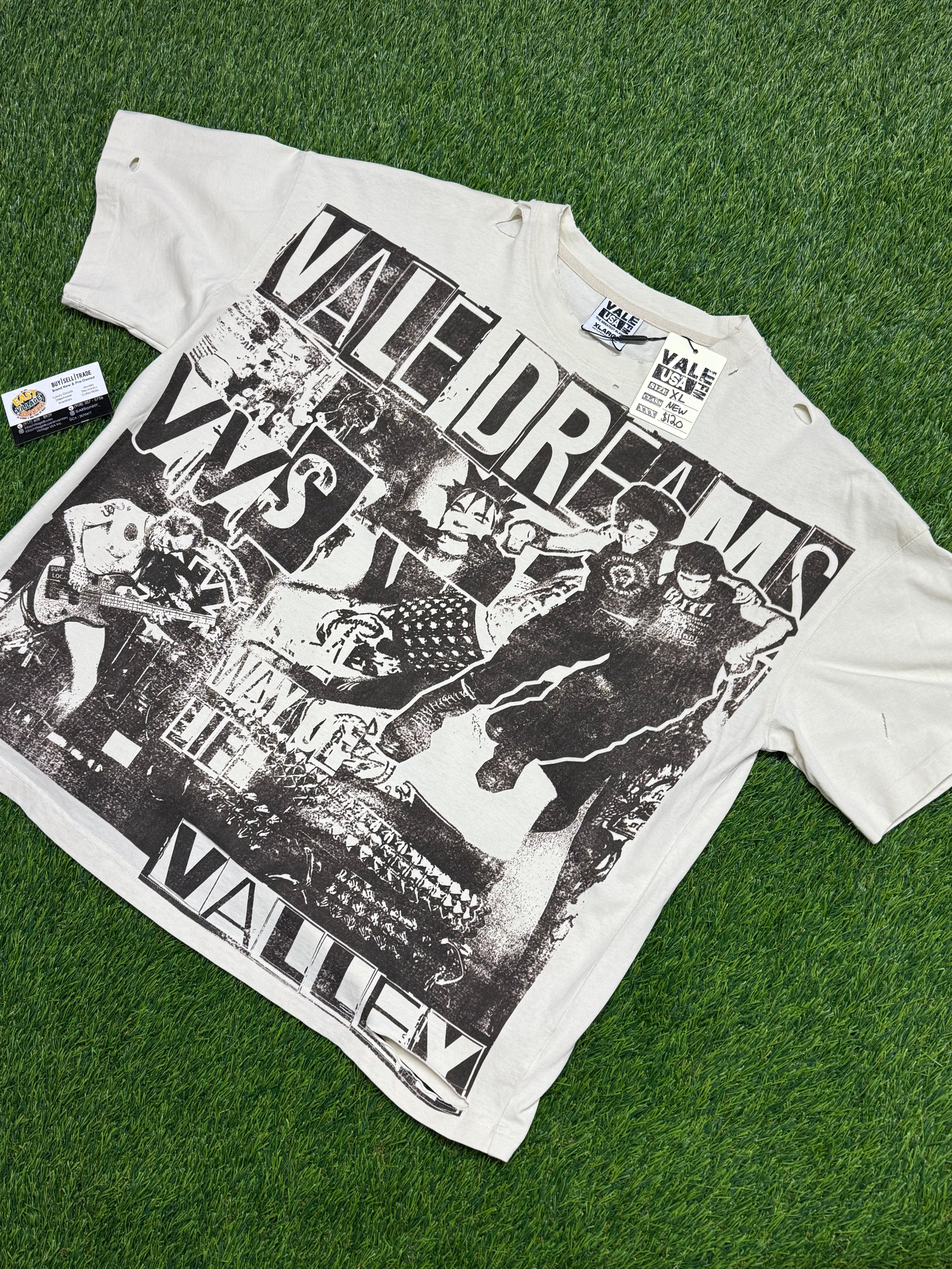 Vale Forever Valley Dreams Moshpit T-Shirt In Cream