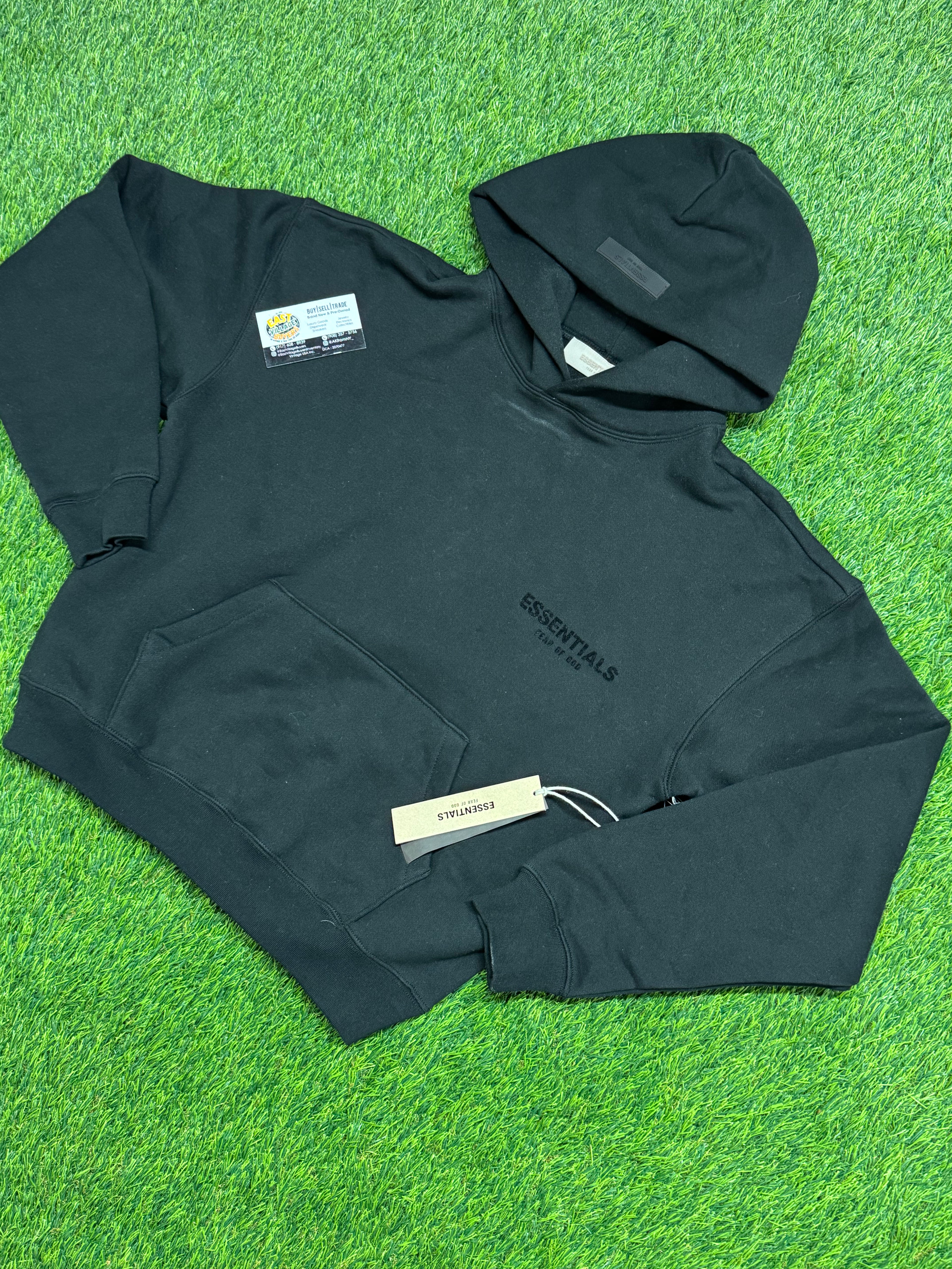 Essentials Fear Of God Hoodie in Black