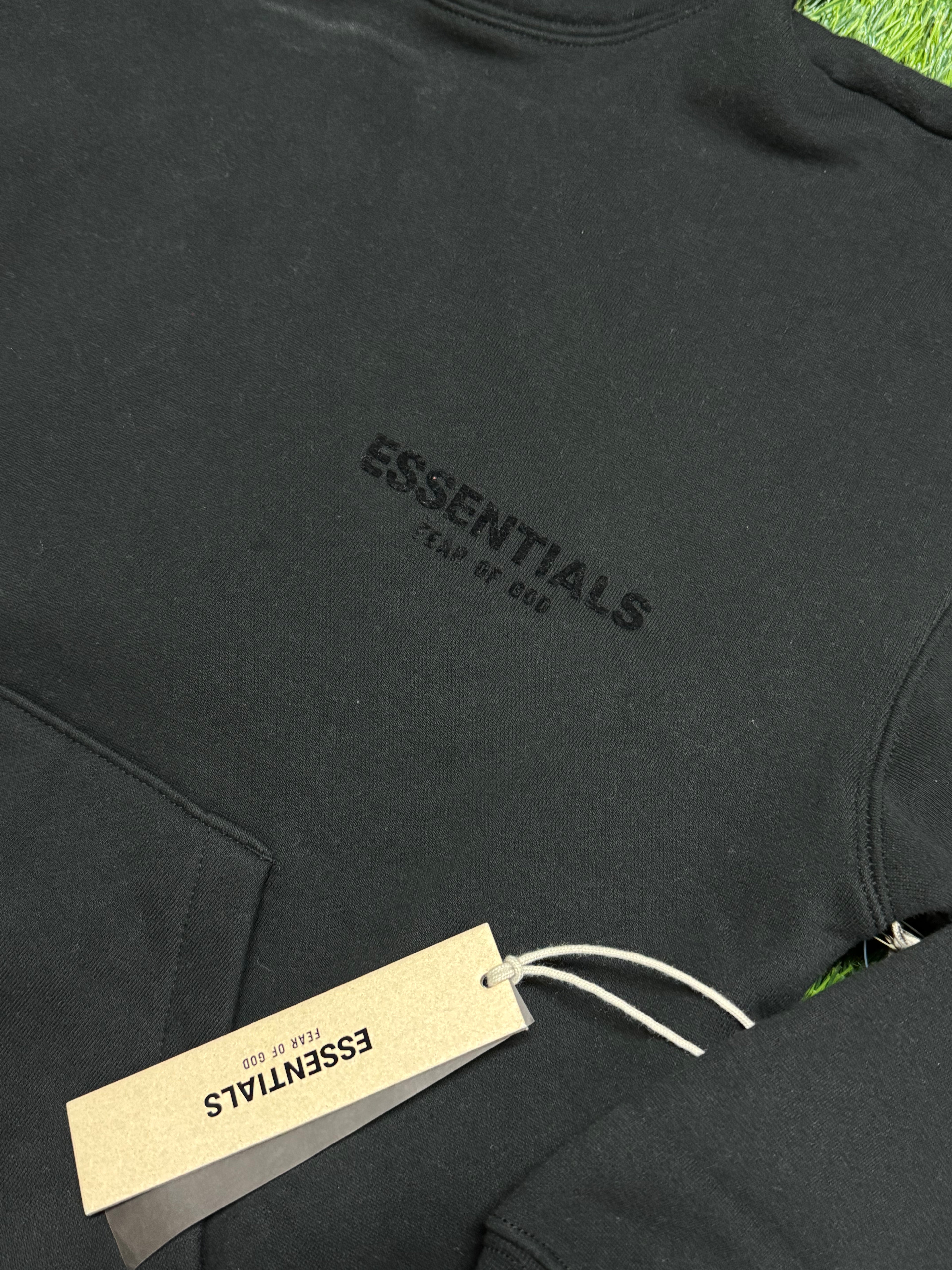 Essentials Fear Of God Hoodie in Black