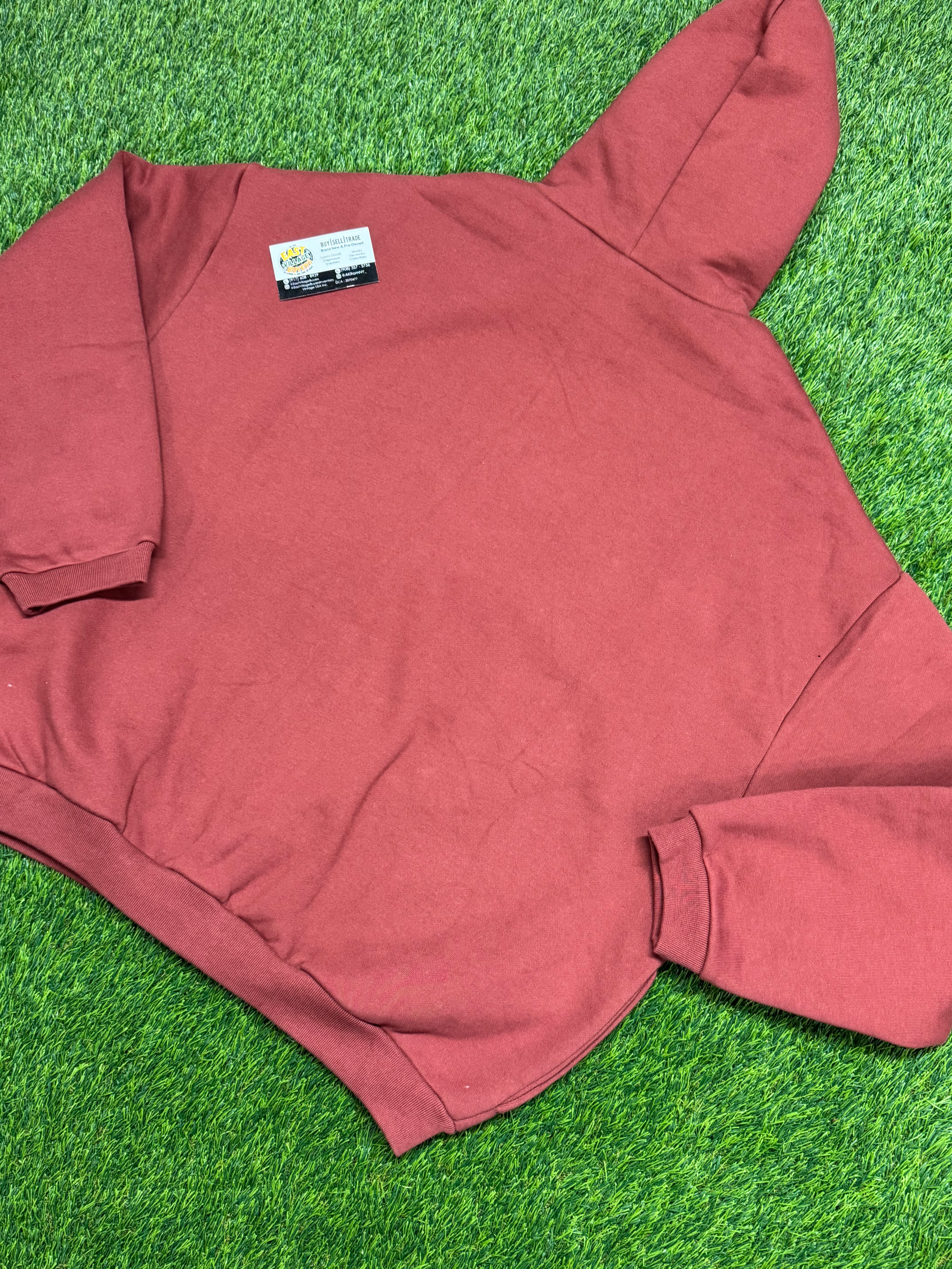 Essentials Fear Of God Fleece Hoodie in Crimson
