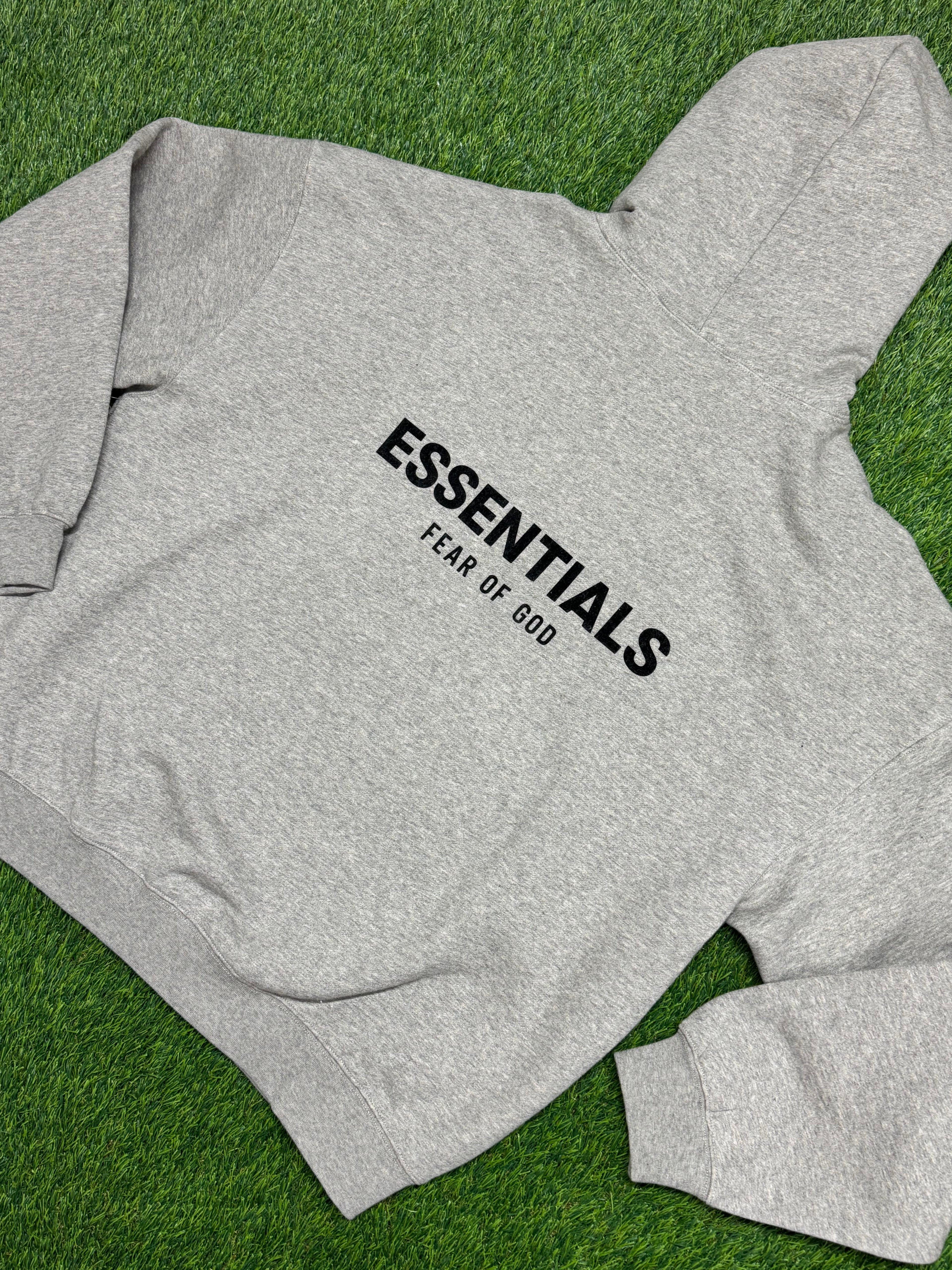 Essentials Fear Of God Hoodie in the 'Dark Oatmeal'