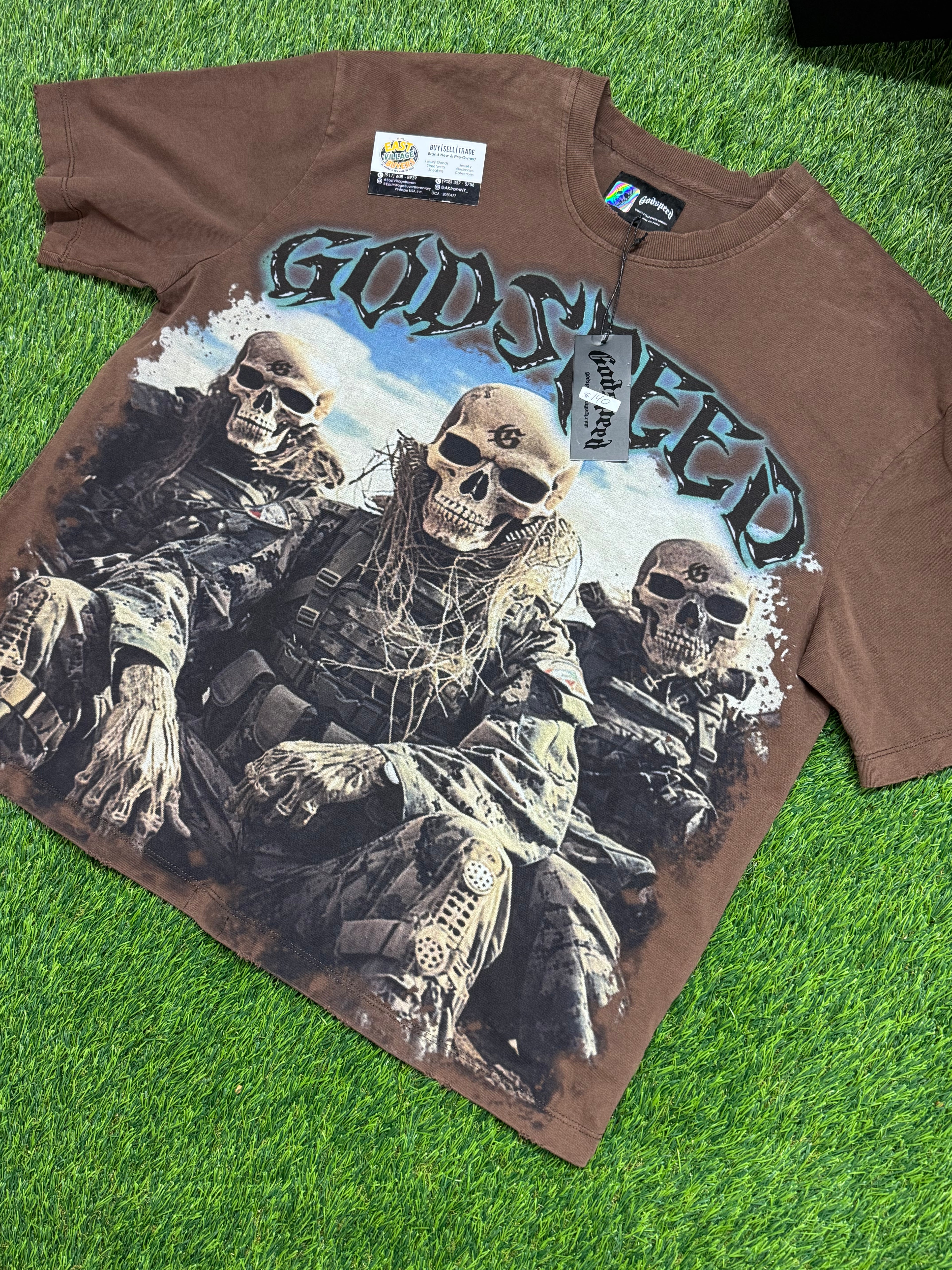 Godspeed Squadron T-shirt in brown