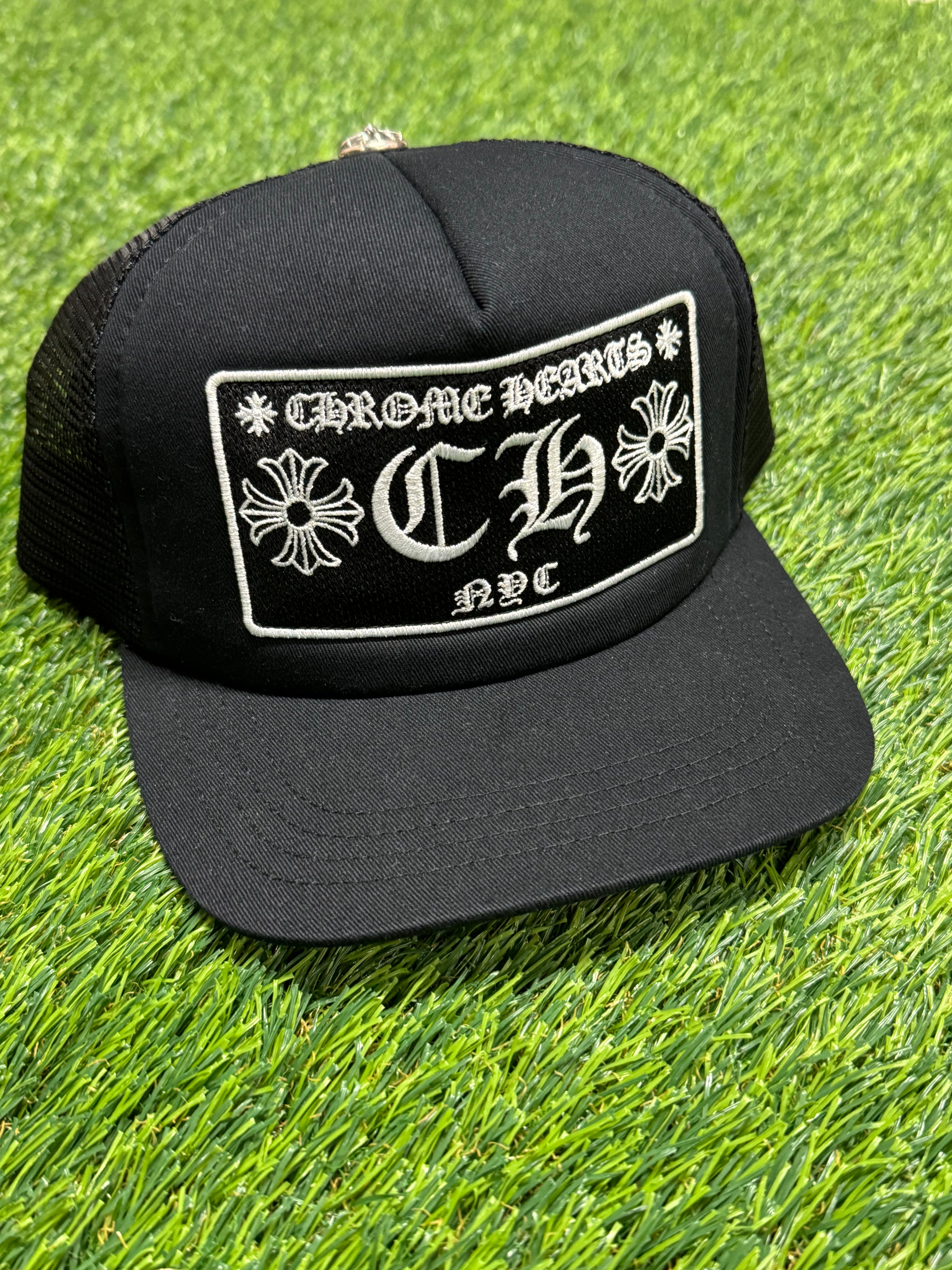 Chrome Hearts CH NYC Trucker Hat In Black