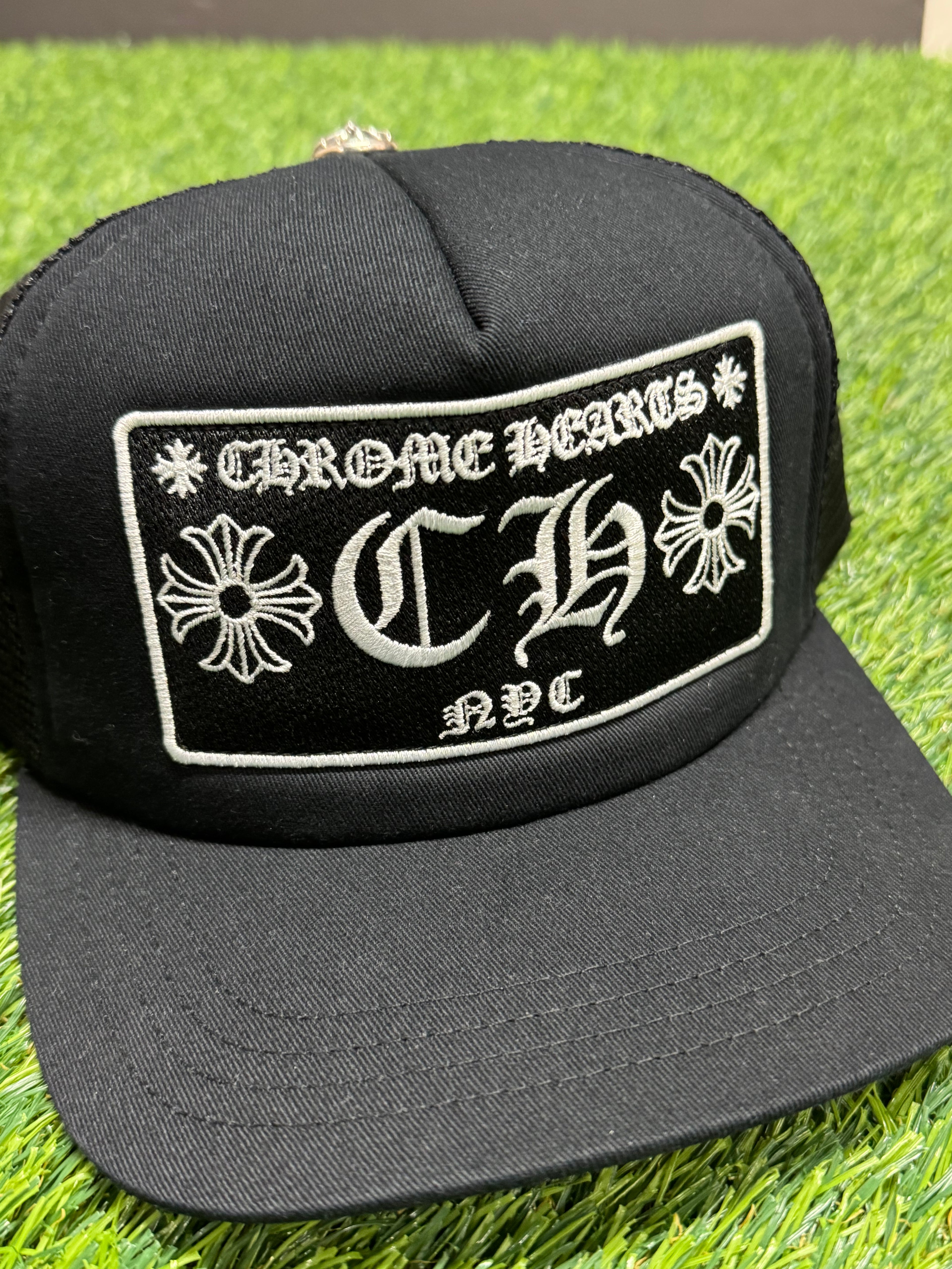 Chrome Hearts CH NYC Trucker Hat In Black