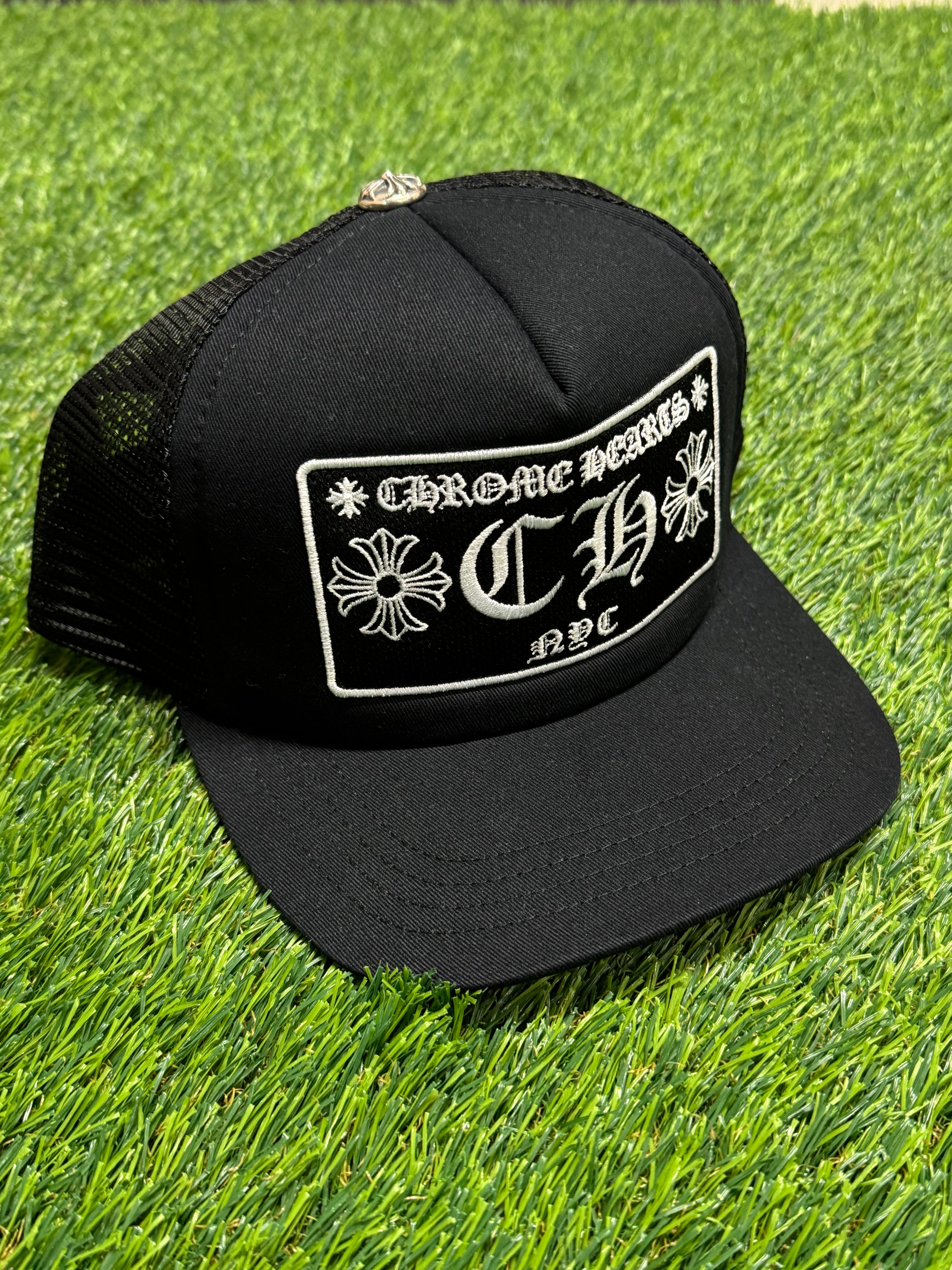 Chrome Hearts CH NYC Trucker Hat In Black