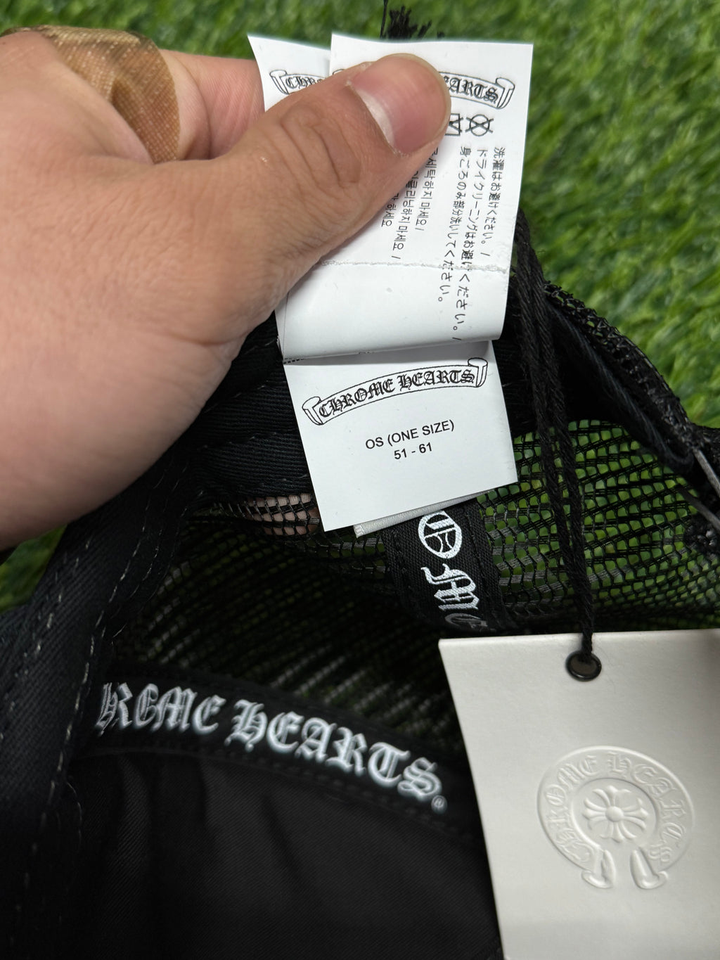 Chrome Hearts “FUCK” Trucker Hat in White