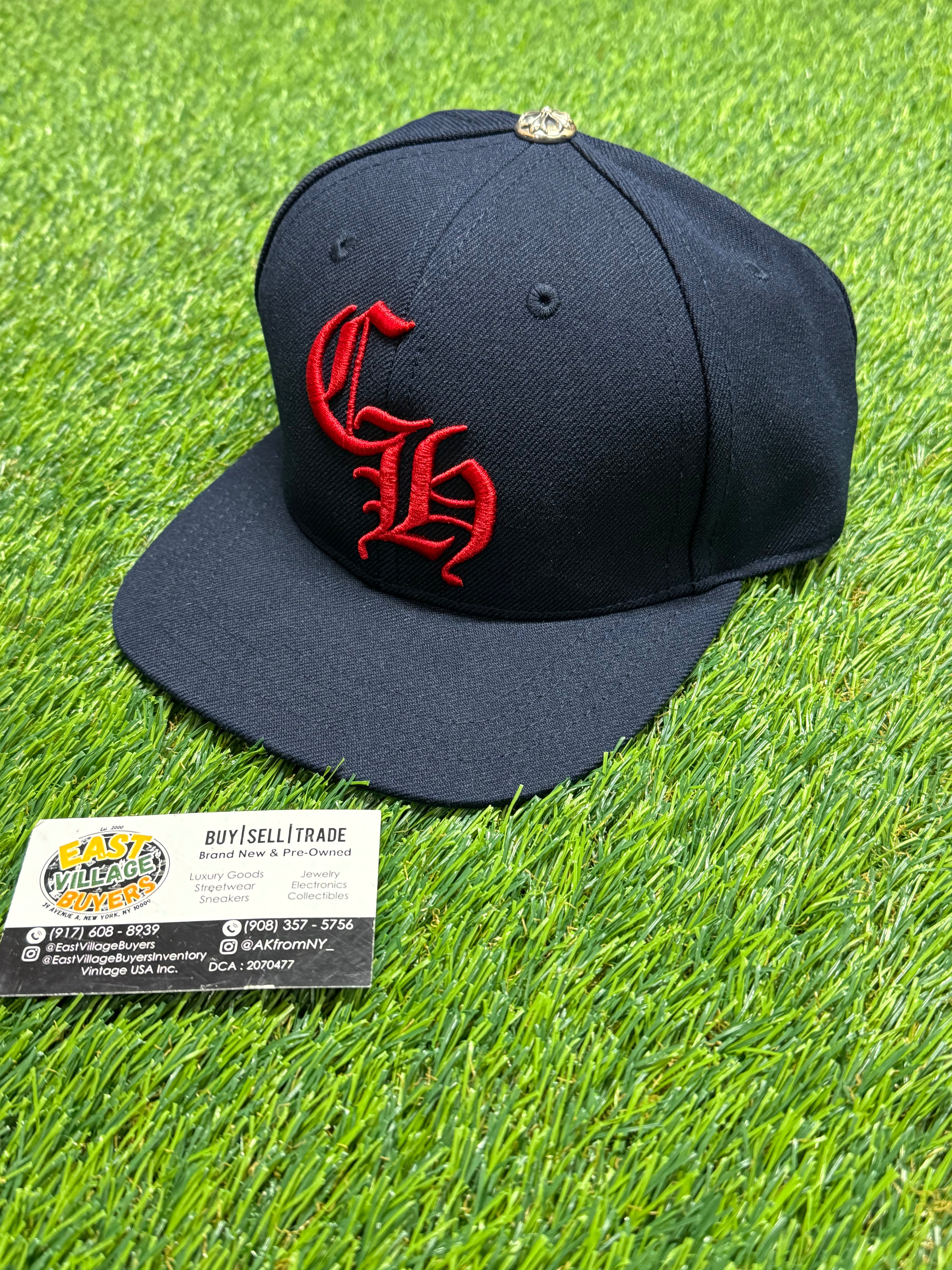 Chrome Hearts CH Baseball Hat in Navy