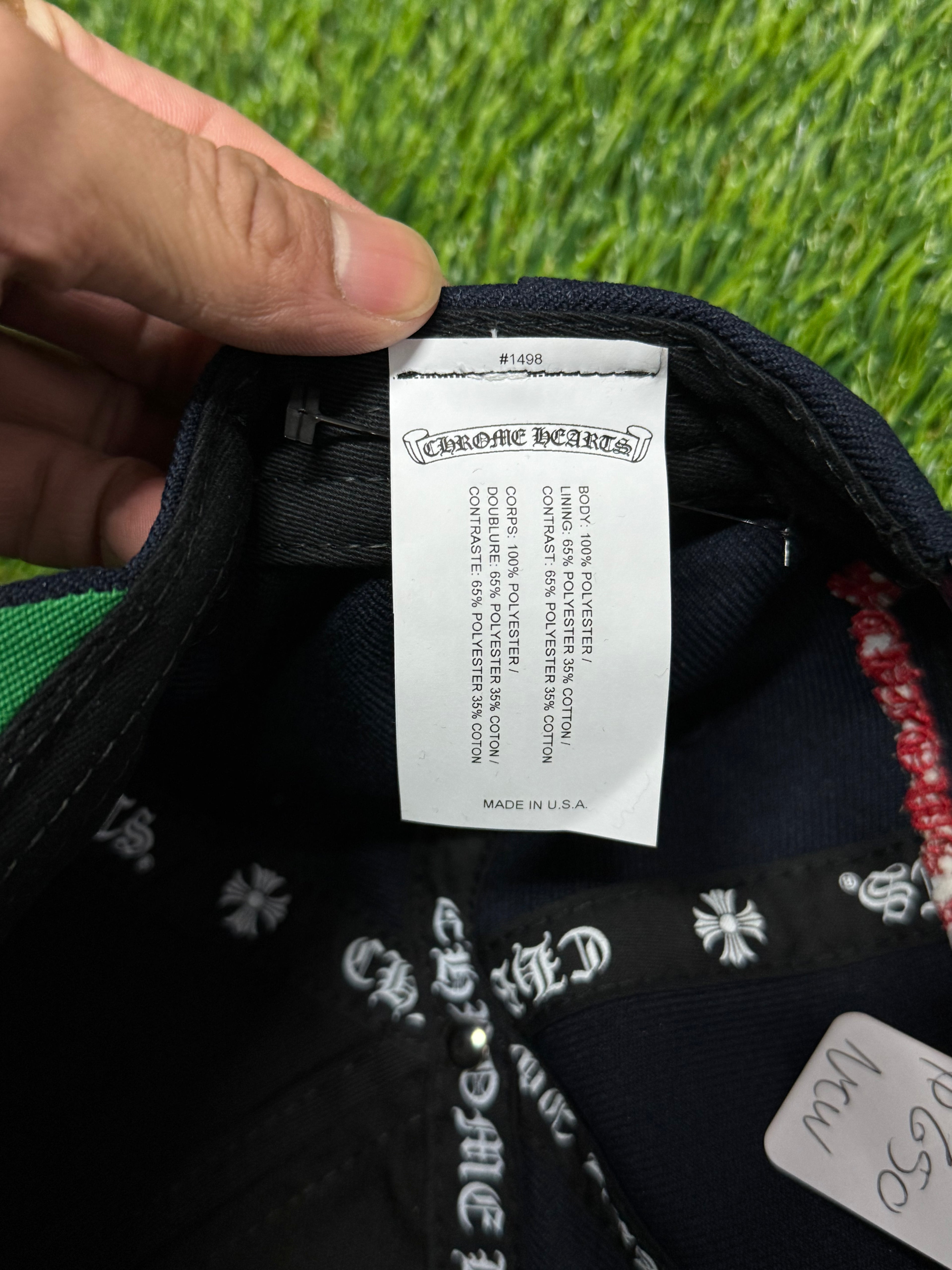 Chrome Hearts CH Baseball Hat in Navy