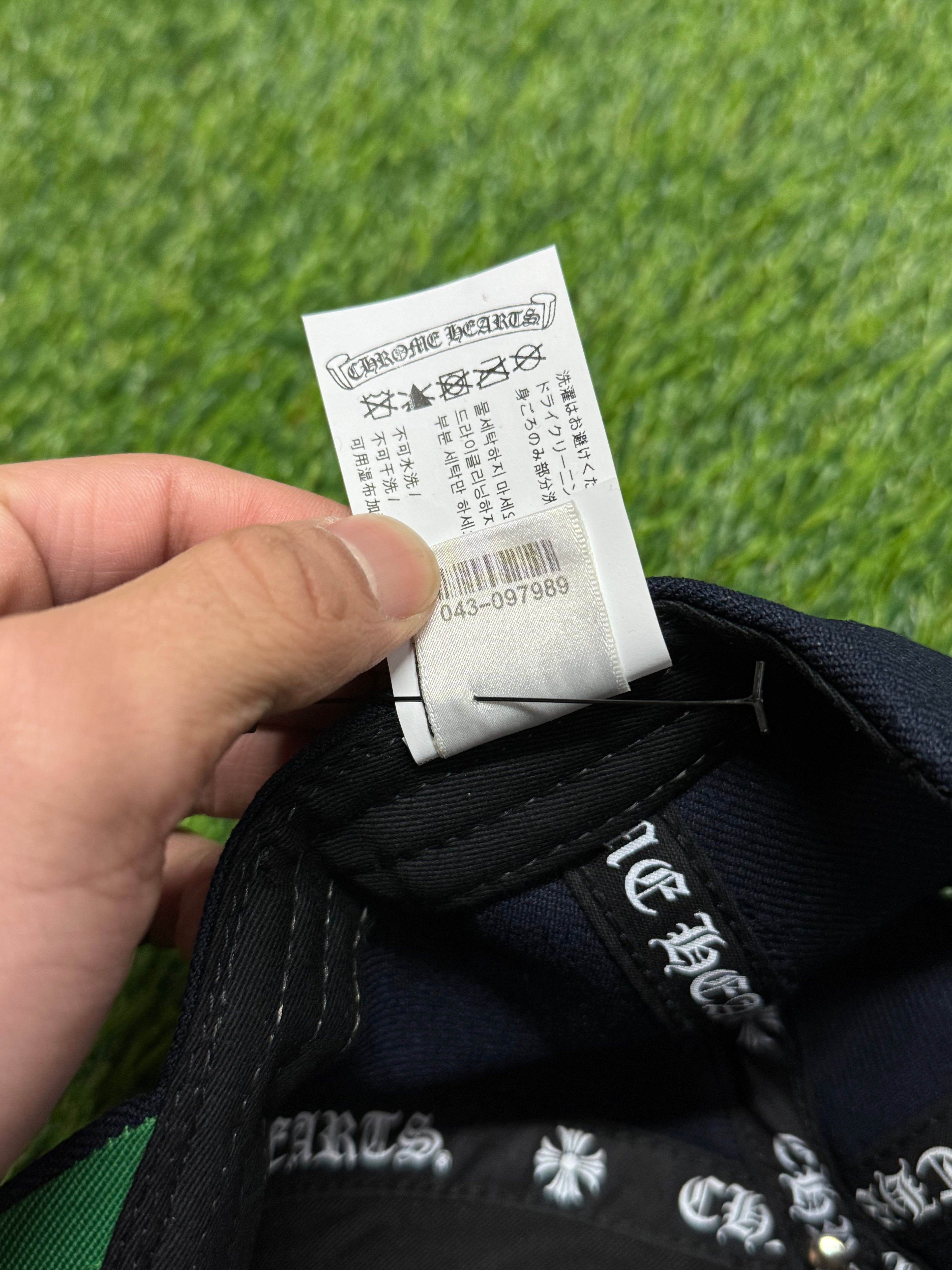 Chrome Hearts CH Baseball Hat in Navy