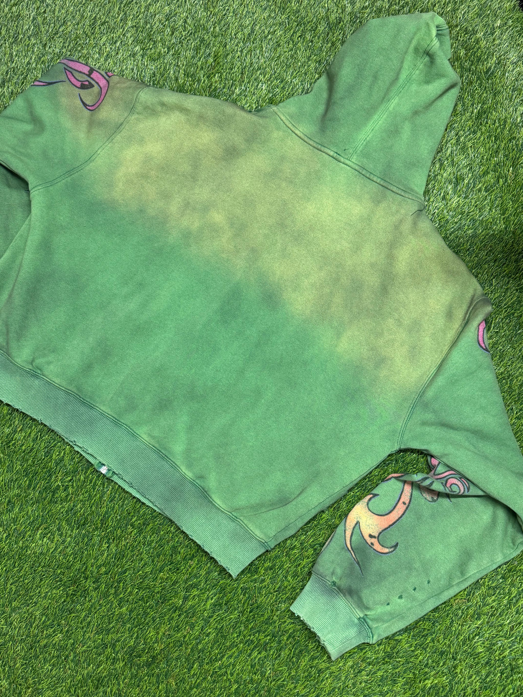 Vale Forever Inferno Zip Up Hoodie in Green