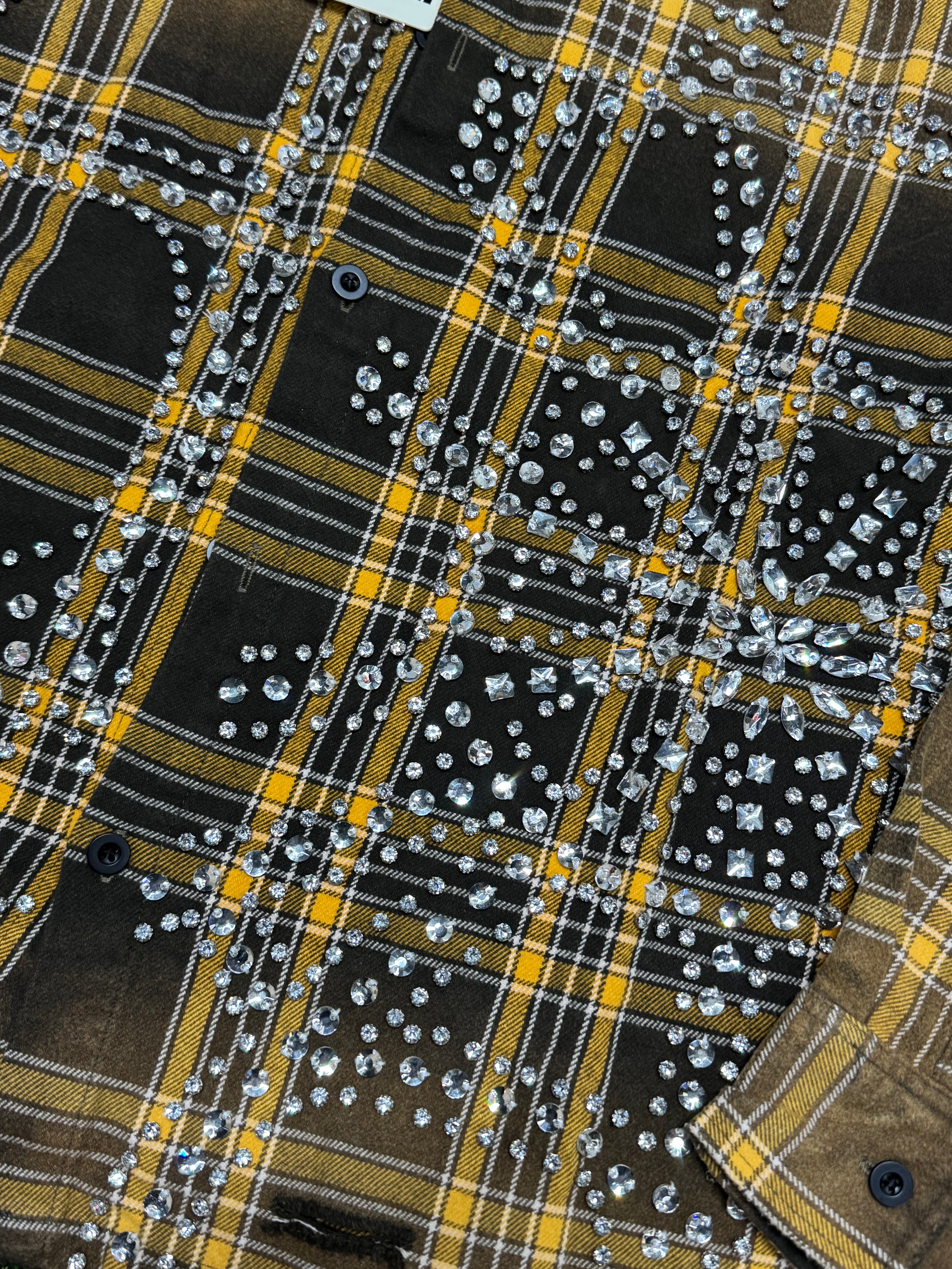 Vale Forever Rhinestone Chocolate Flannel